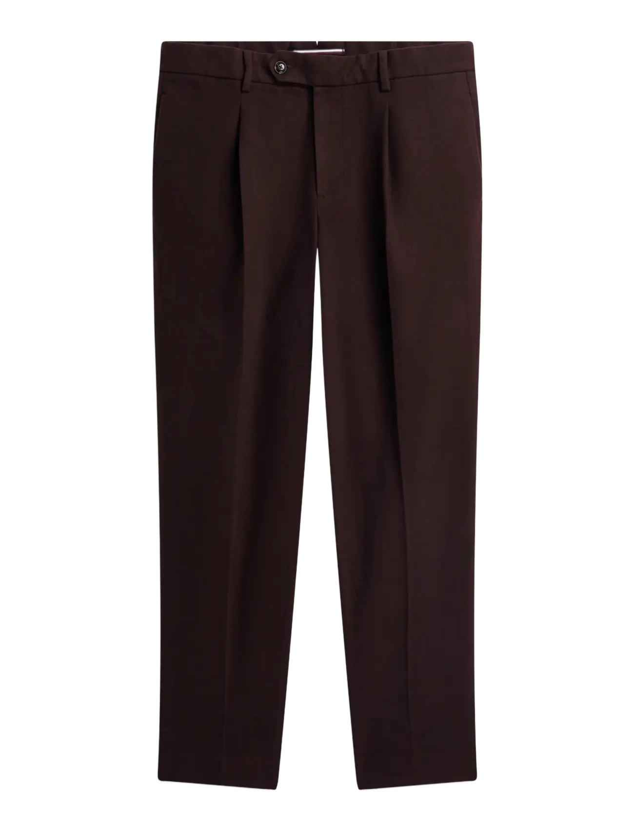 Tommy Hilfiger - NY SOLID BRUSHED DRESS PANTS - anzugshosen - chocolate - 1