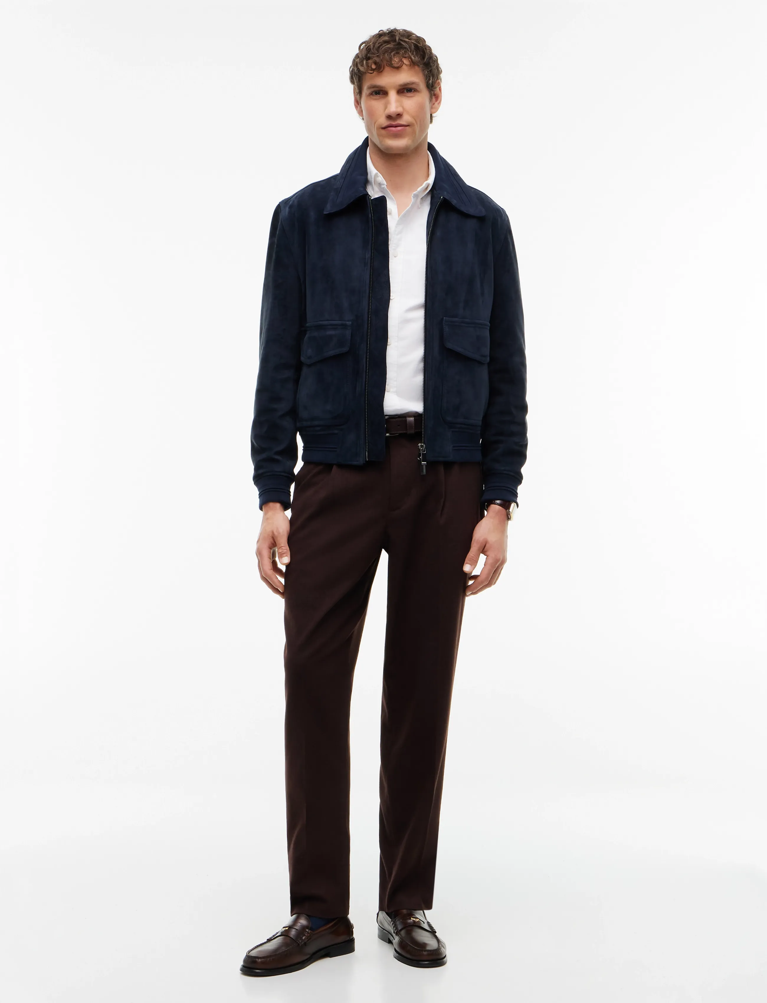 Tommy Hilfiger - NY SOLID BRUSHED DRESS PANTS - anzugshosen - chocolate - 3
