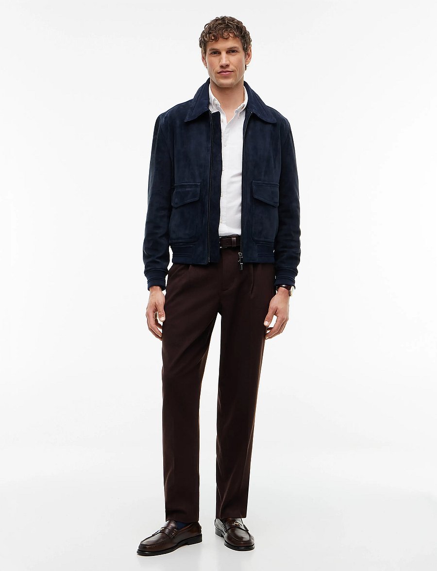 Tommy Hilfiger - NY SOLID BRUSHED DRESS PANTS - suit trousers - chocolate - 3