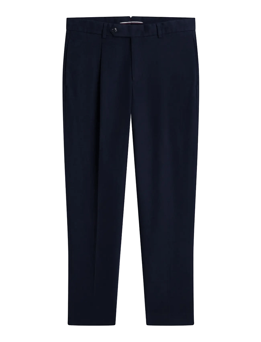 Tommy Hilfiger - NY SOLID BRUSHED DRESS PANTS - suit trousers - navy blue - 1