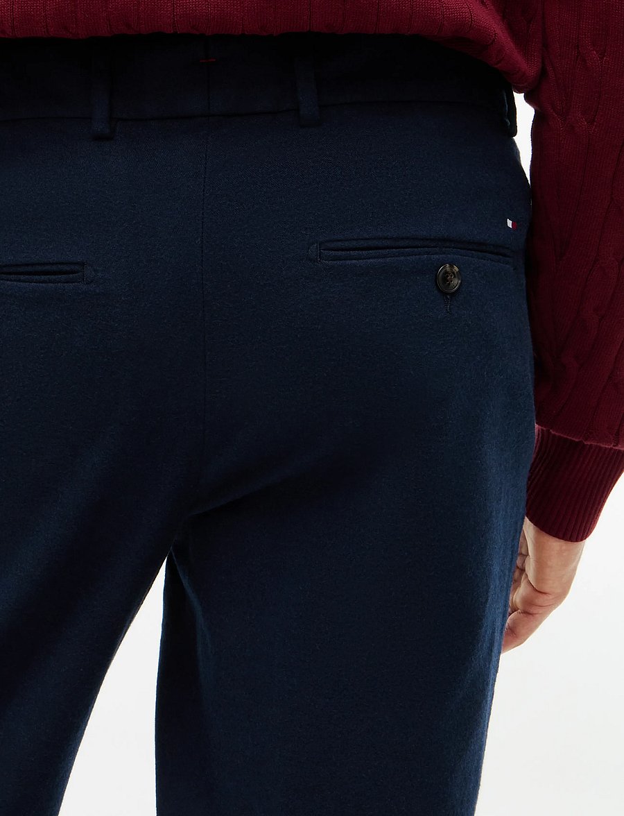 Tommy Hilfiger - NY SOLID BRUSHED DRESS PANTS - suit trousers - navy blue - 4