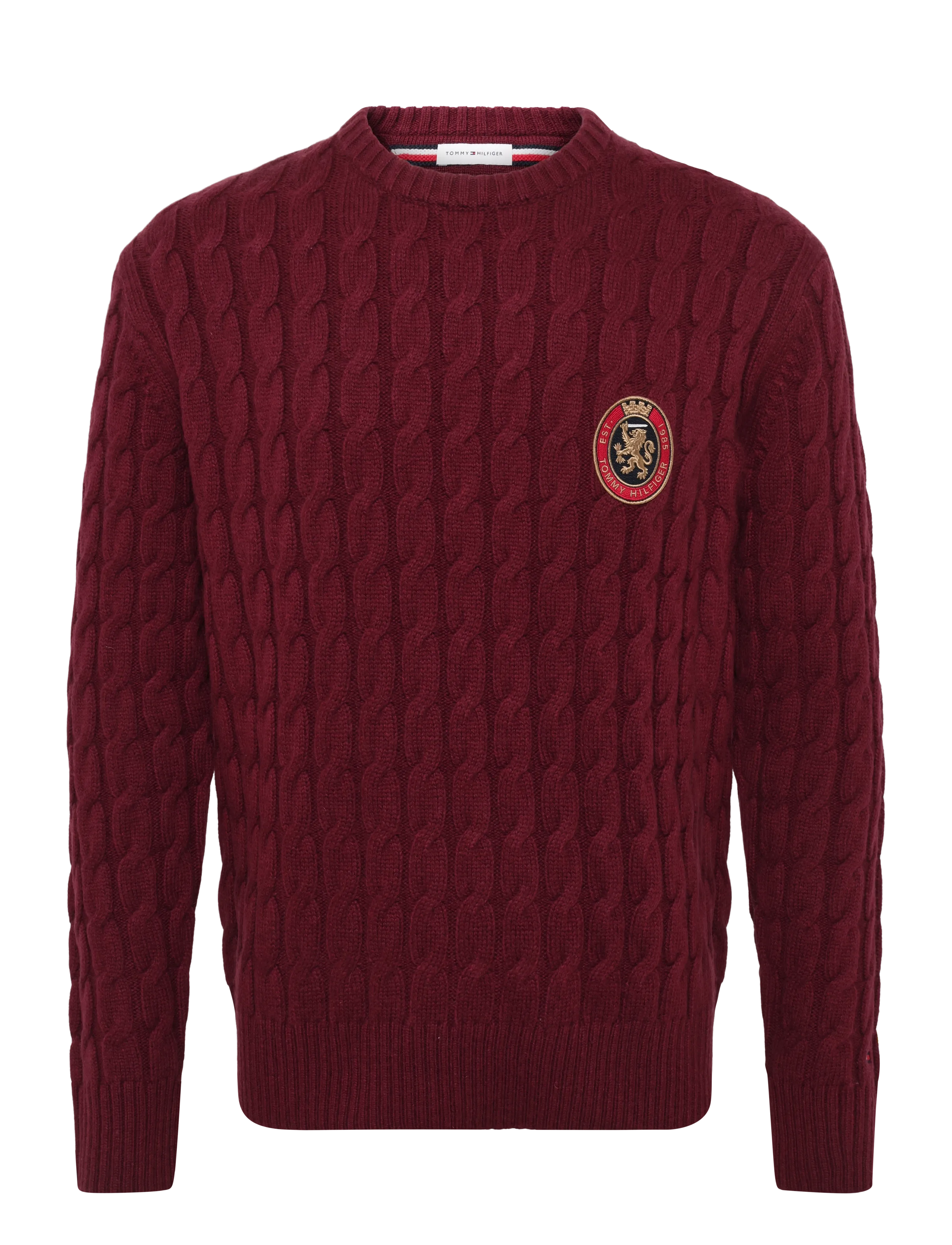 Tommy Hilfiger ICON CREST GRAPHIC CREW NECK - Kleidung - BURGUNDY / burgundy