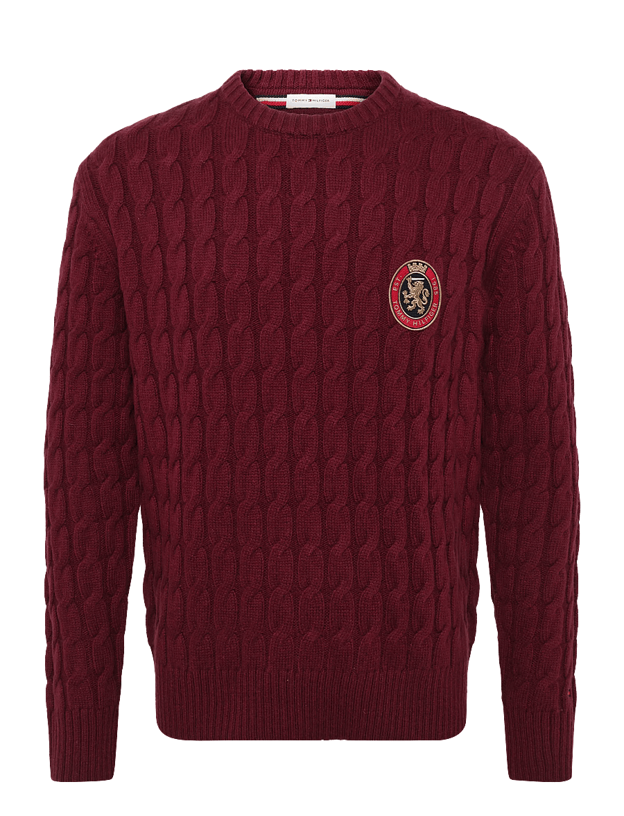 Tommy Hilfiger - ICON CREST GRAPHIC CREW NECK - rundhals - burgundy - 1