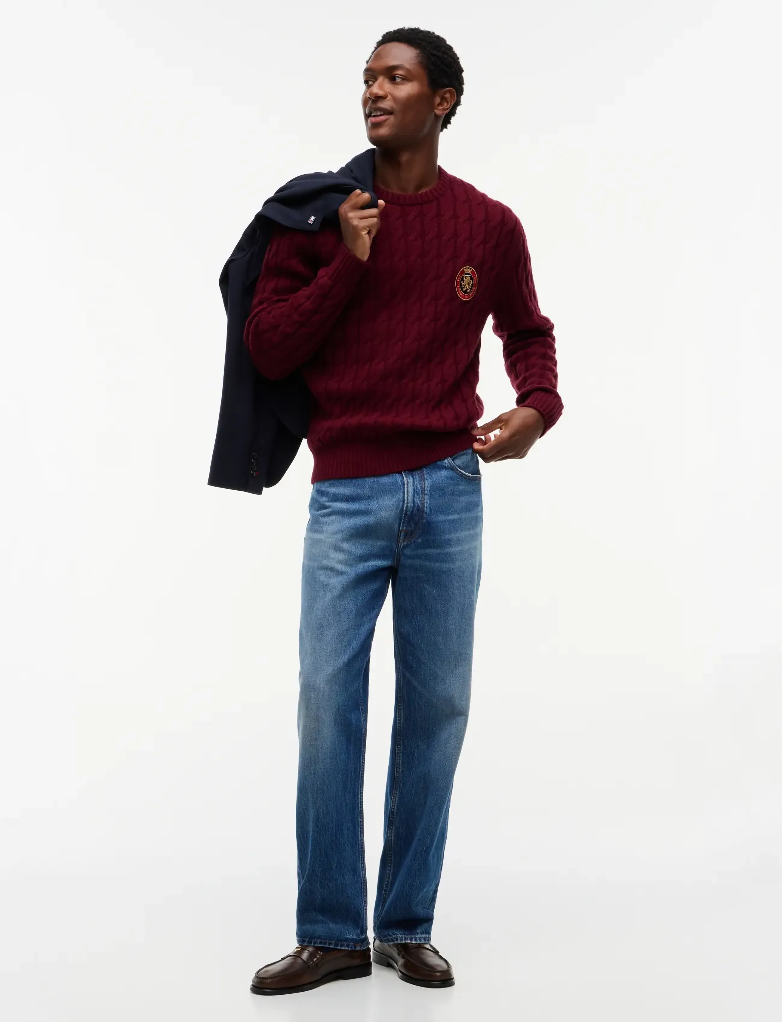 Tommy Hilfiger - ICON CREST GRAPHIC CREW NECK - rundhals - burgundy - 5
