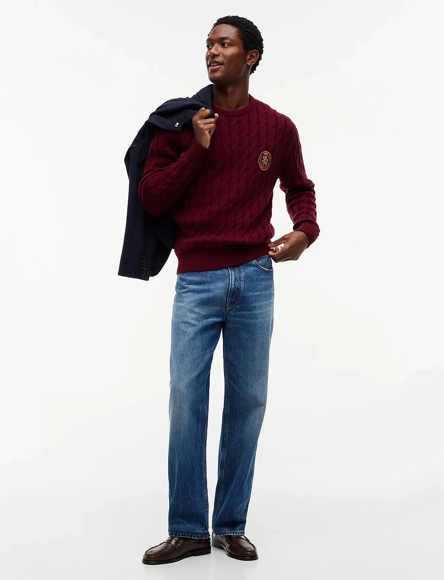 Tommy Hilfiger - ICON CREST GRAPHIC CREW NECK - rundhals - burgundy - 5