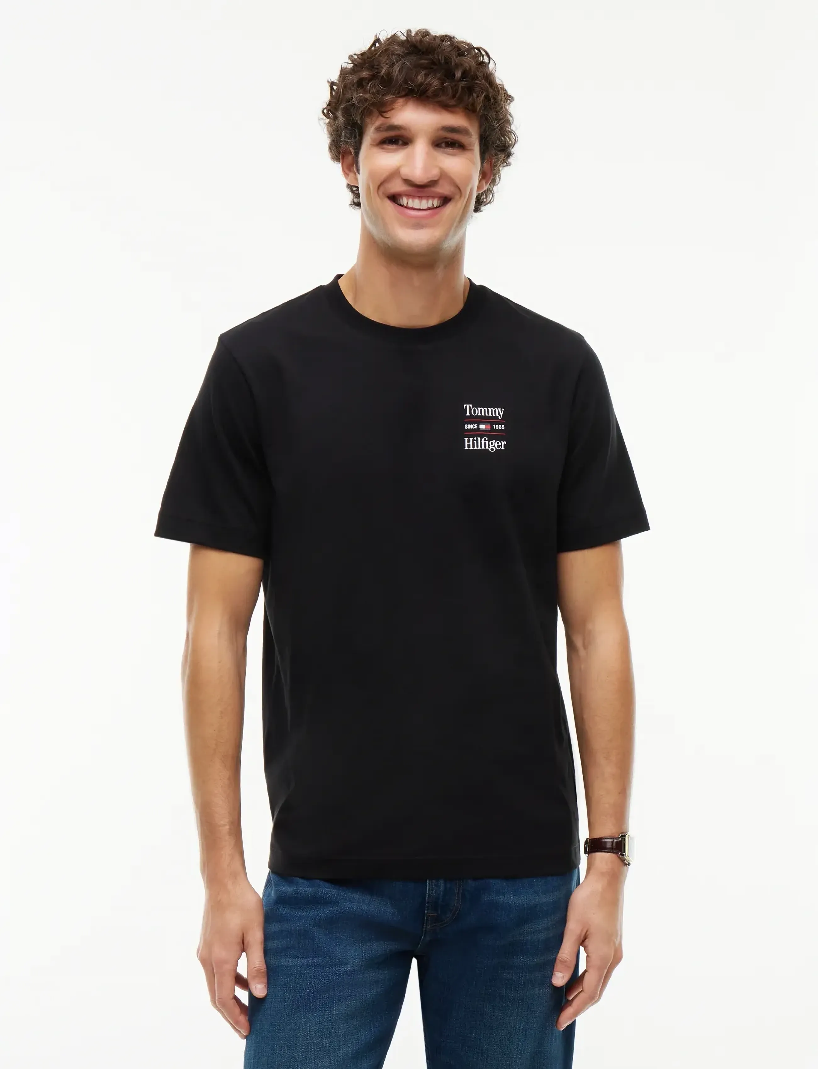 Tommy Hilfiger - 2 PACK CHEST GRAPHIC REG TEES - black huntsman green - 2