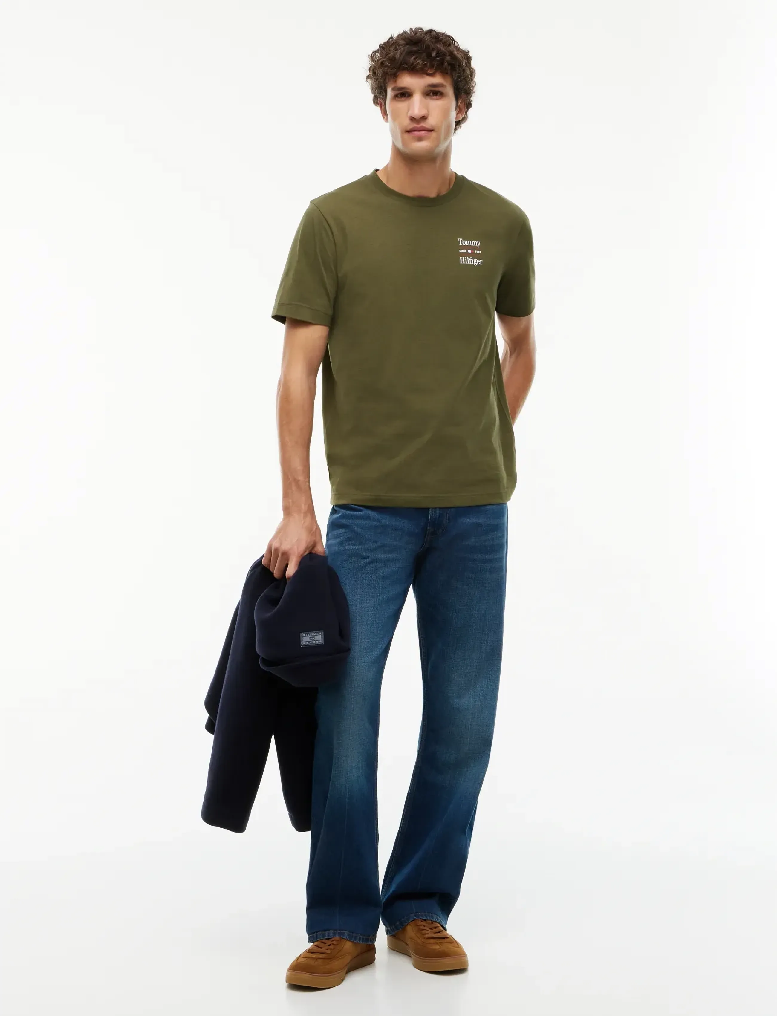 Tommy Hilfiger - 2 PACK CHEST GRAPHIC REG TEES - black huntsman green - 5