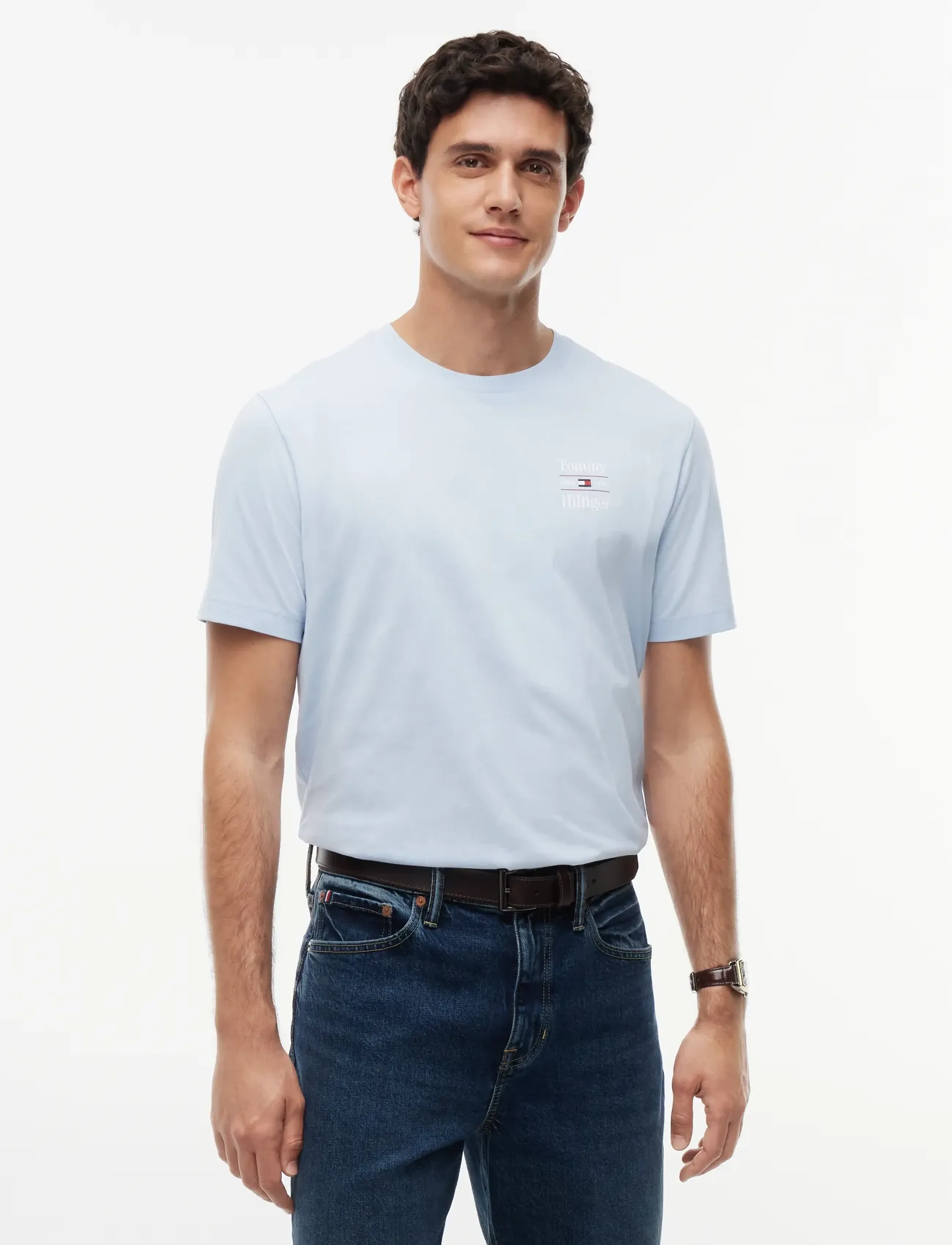 Tommy Hilfiger - 2 PACK CHEST GRAPHIC REG TEES - t-särkide multipakk - navy sky blue - 3