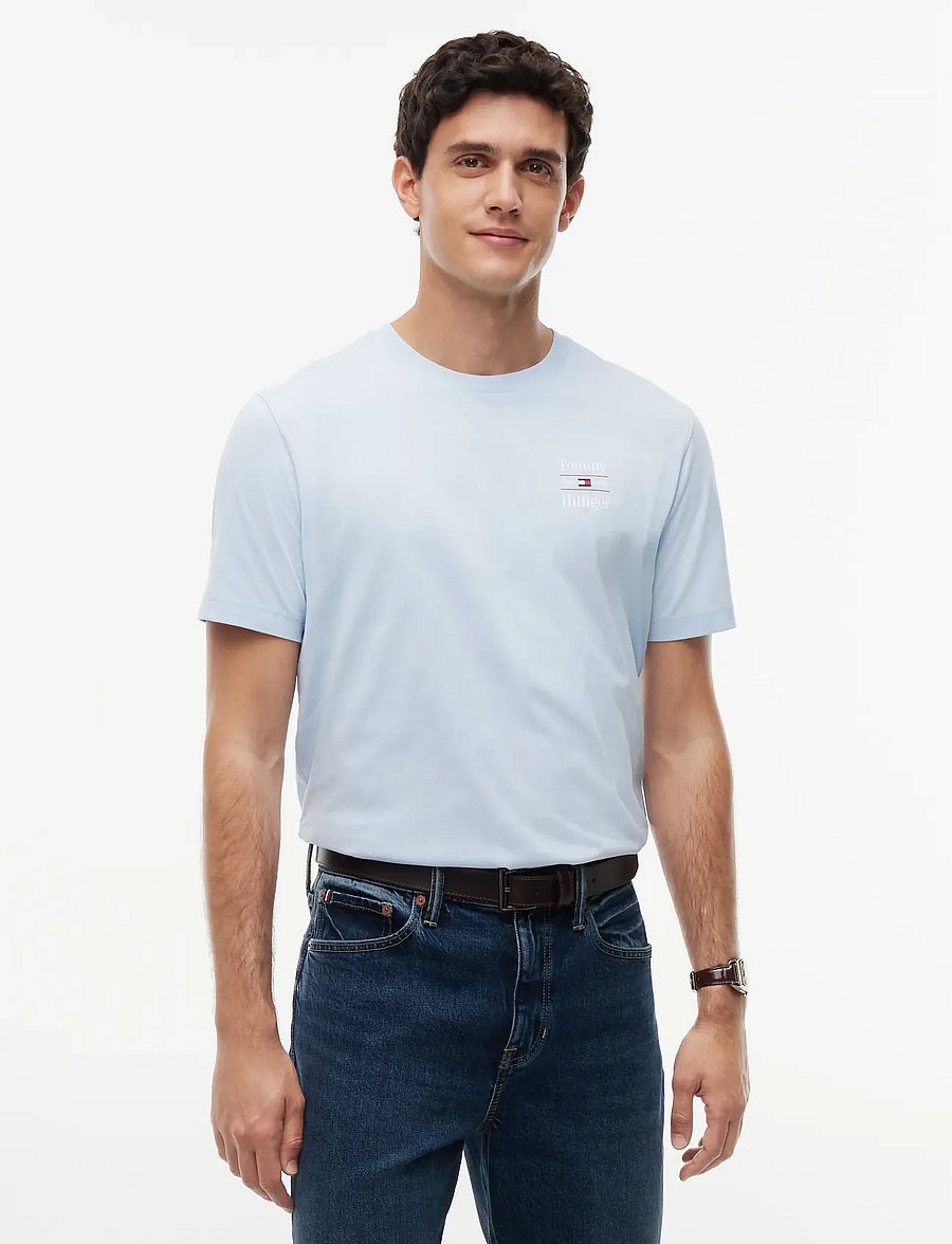 Tommy Hilfiger - 2 PACK CHEST GRAPHIC REG TEES - t-särkide multipakk - navy sky blue - 3