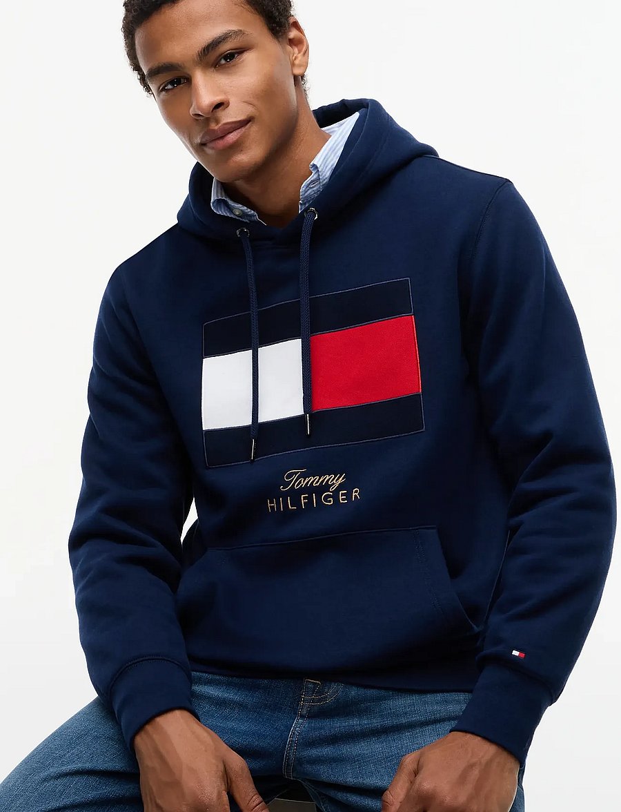 Tommy Hilfiger - GIFTING FLAG FLEECE HOODIE - kapuzenpullover - carbon navy - 3