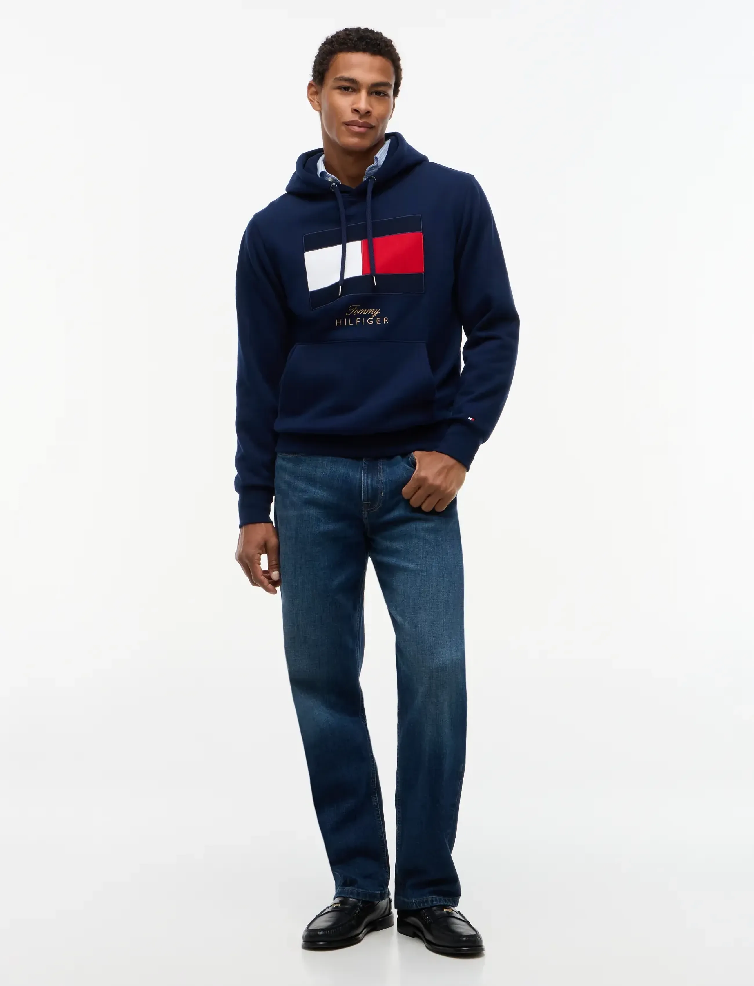 Tommy Hilfiger - GIFTING FLAG FLEECE HOODIE - carbon navy - 4