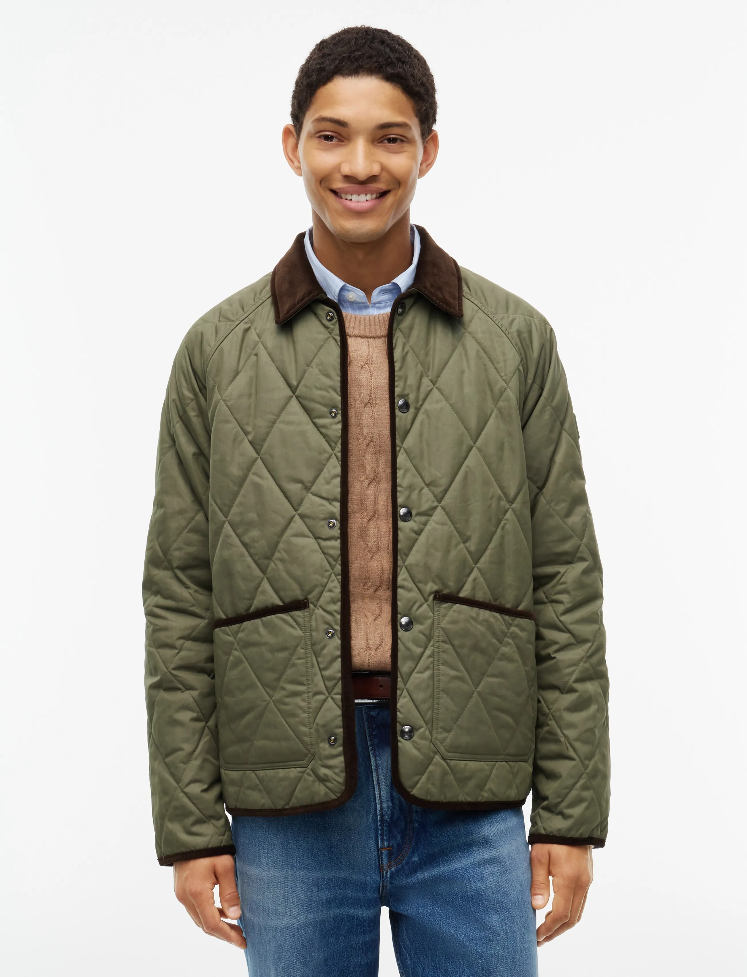 Tommy Hilfiger Quilted Liner Jacket, XL, Jackets, Khakigrün - Männerswear