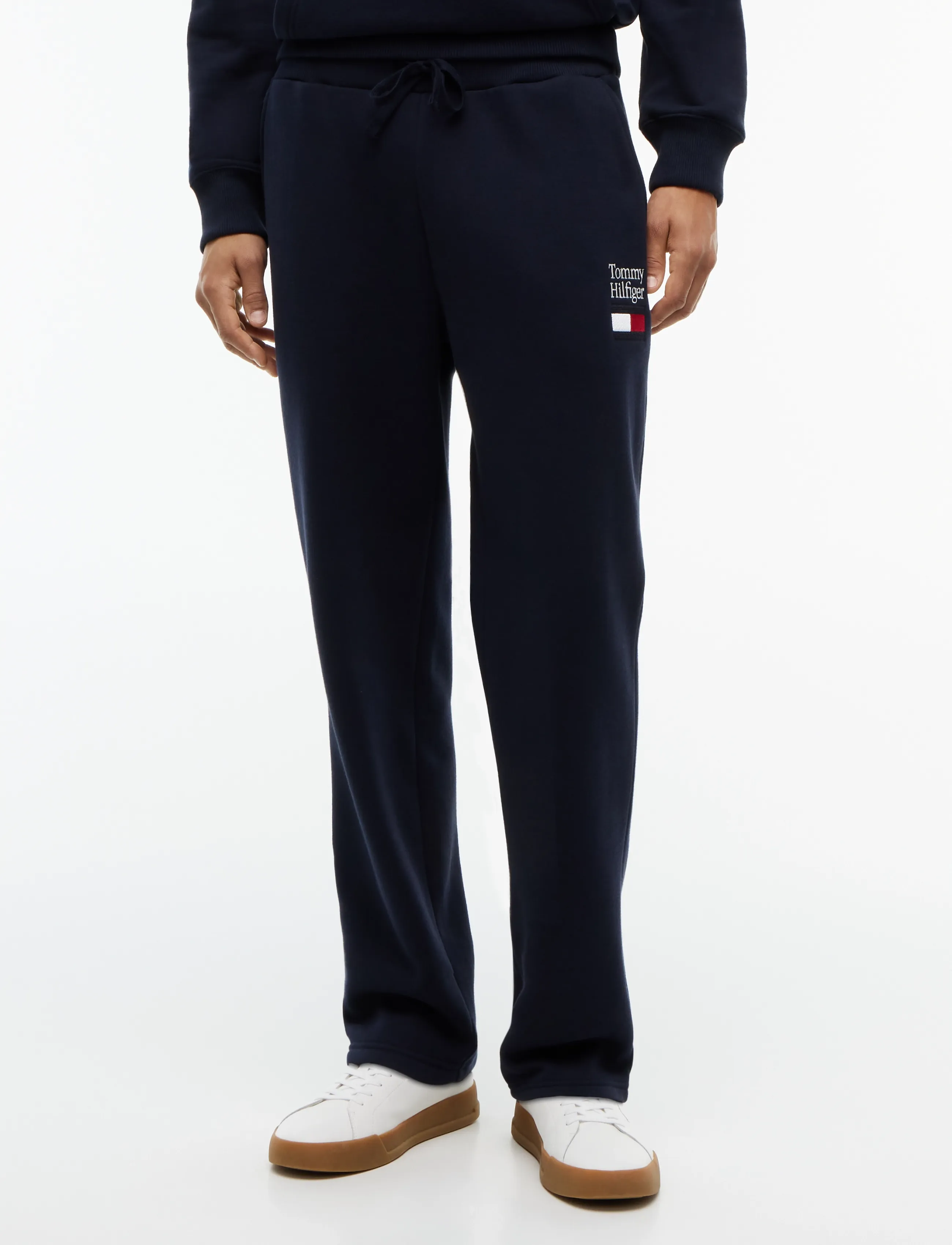 Tommy Hilfiger TOMMY EMBRO FLAG SWEATPANTS - Inspiration - NAVY BLUE / navy