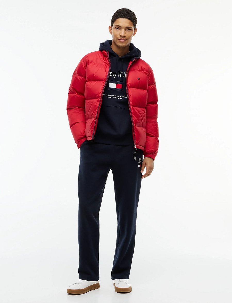 Tommy Hilfiger - TOMMY EMBRO FLAG SWEATPANTS - nach anlass kaufen - navy blue - 4
