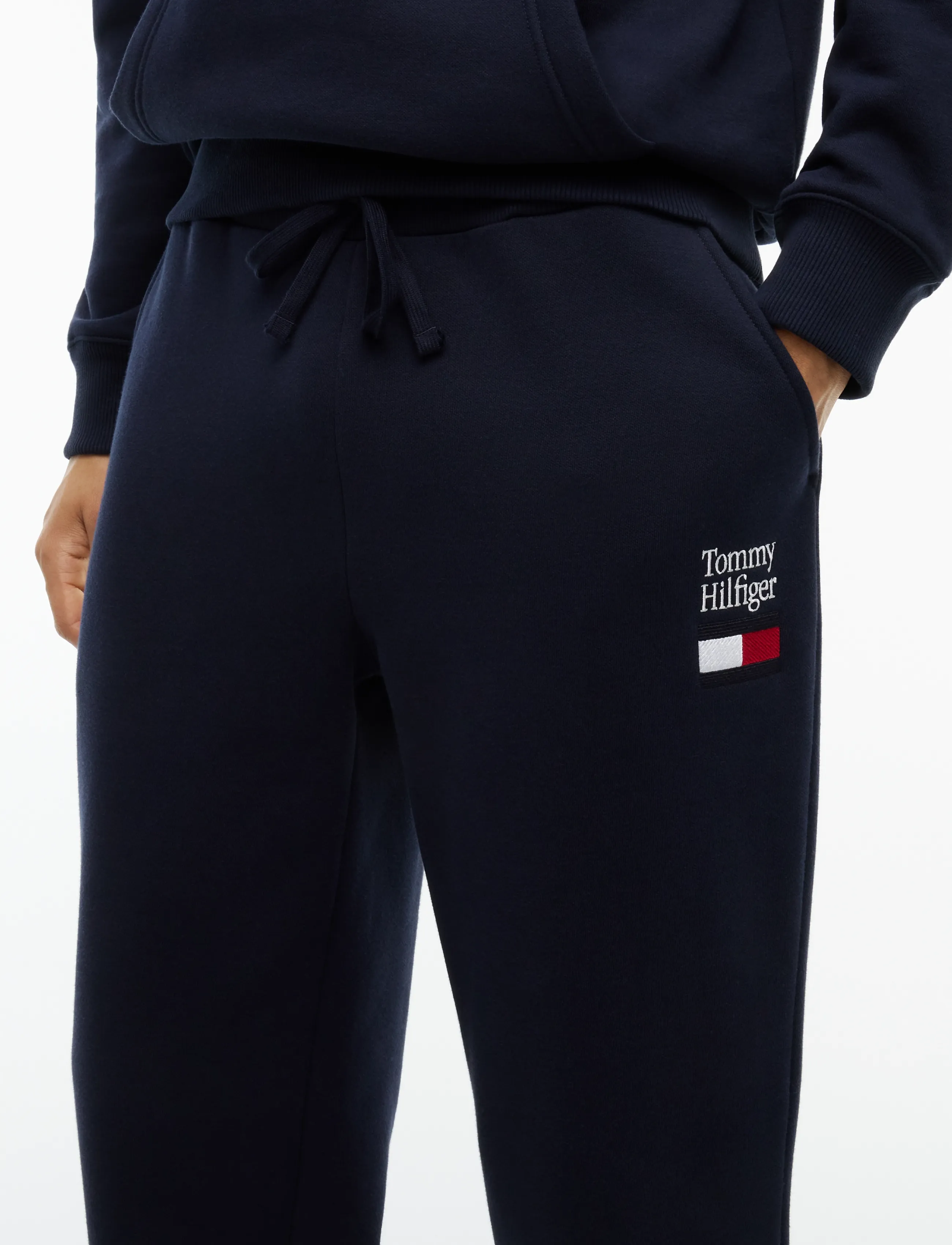 Tommy Hilfiger - TOMMY EMBRO FLAG SWEATPANTS - shop by occasion - navy blue - 5