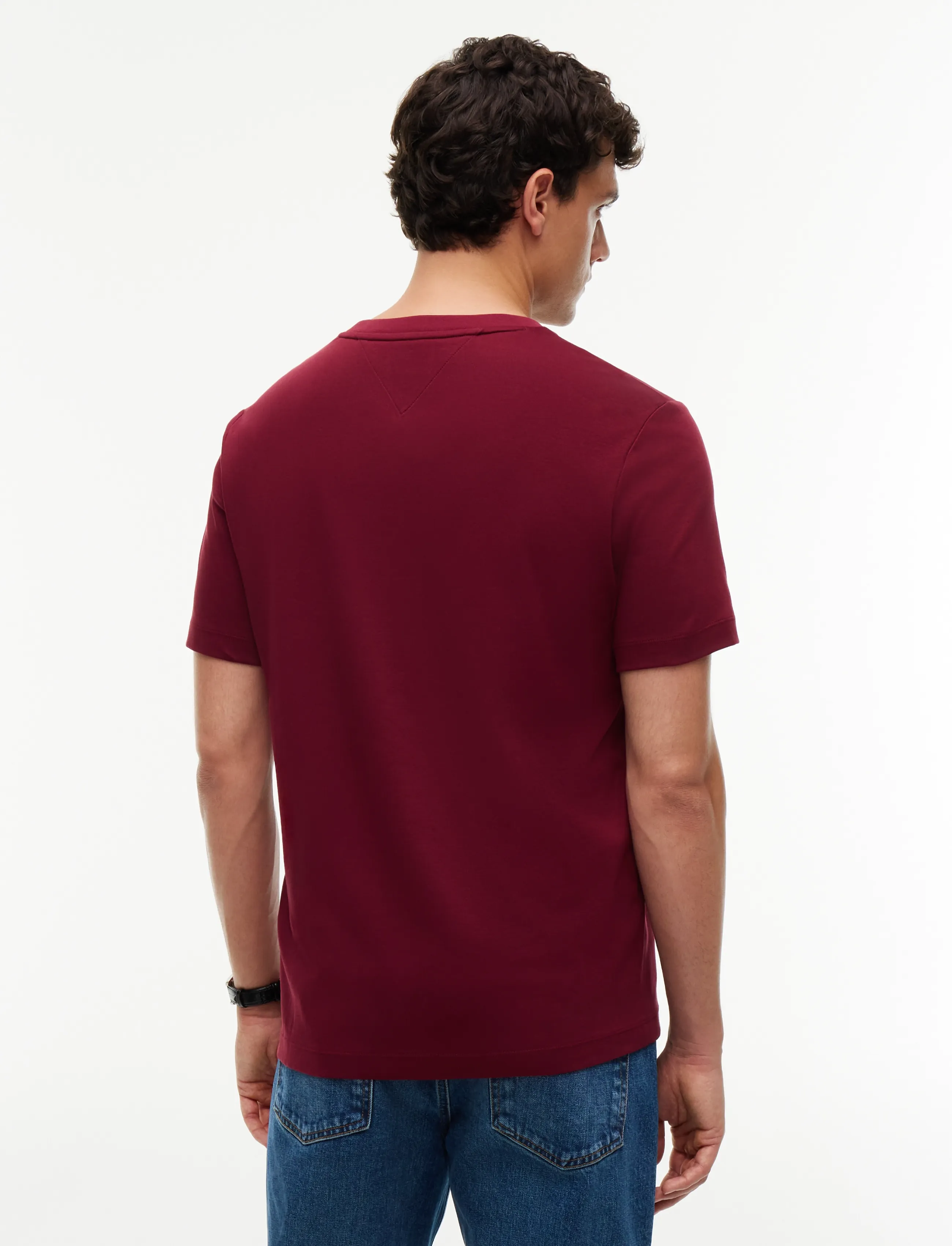 Tommy Hilfiger - LIGHT INTERLOCK POCKET CREST TEE - burgundy - 2