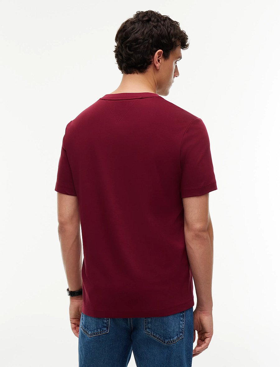 Tommy Hilfiger - LIGHT INTERLOCK POCKET CREST TEE - burgundy - 2