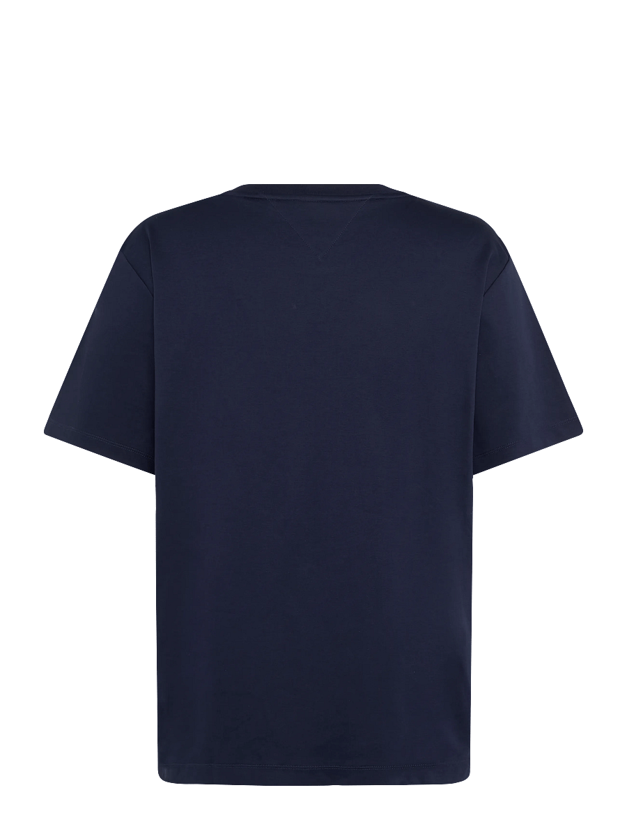 Tommy Hilfiger - LIGHT INTERLOCK POCKET CREST TEE - kurzärmelige t-shirts - carbon navy - 2