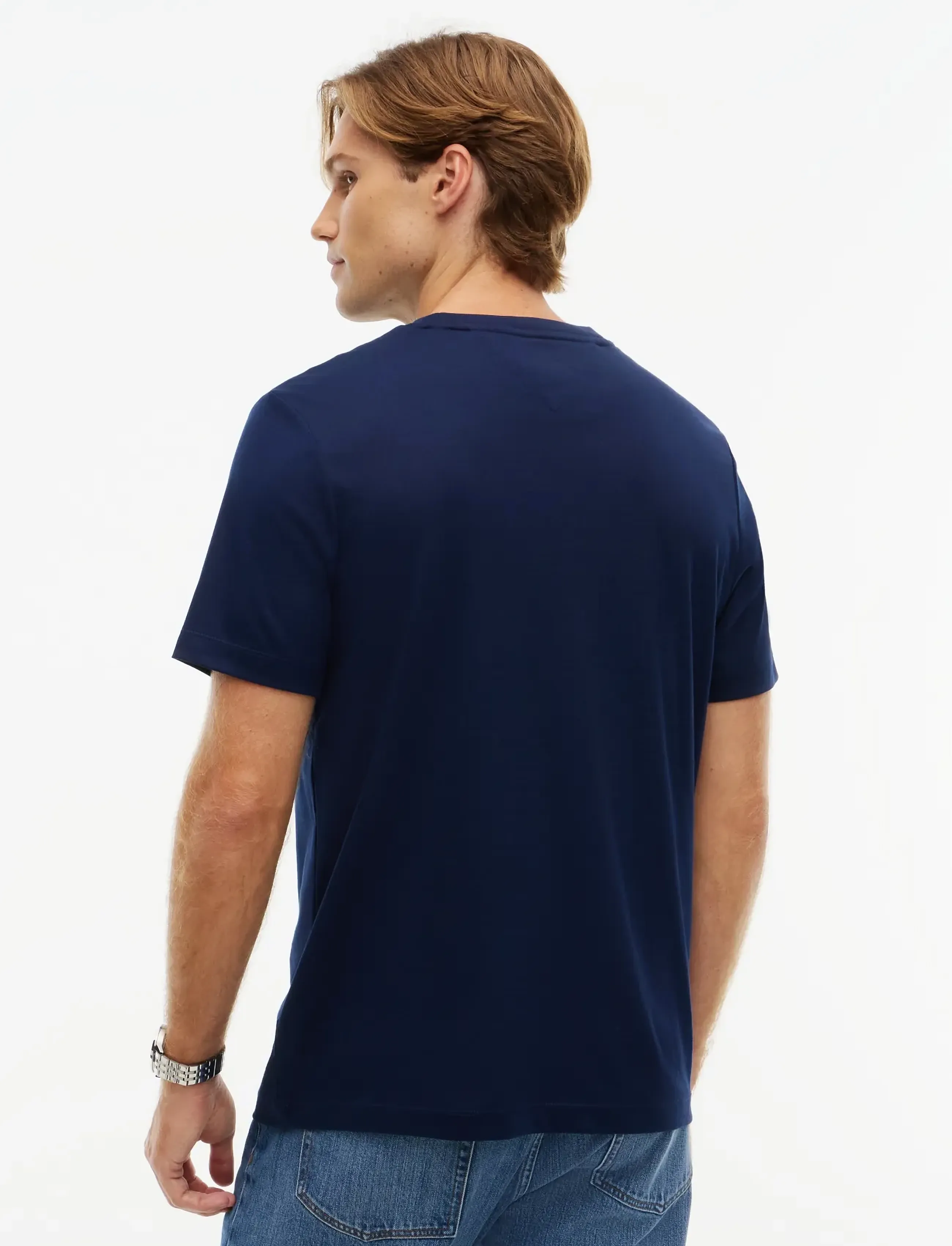 Tommy Hilfiger - LIGHT INTERLOCK POCKET CREST TEE - kurzärmelige t-shirts - carbon navy - 3