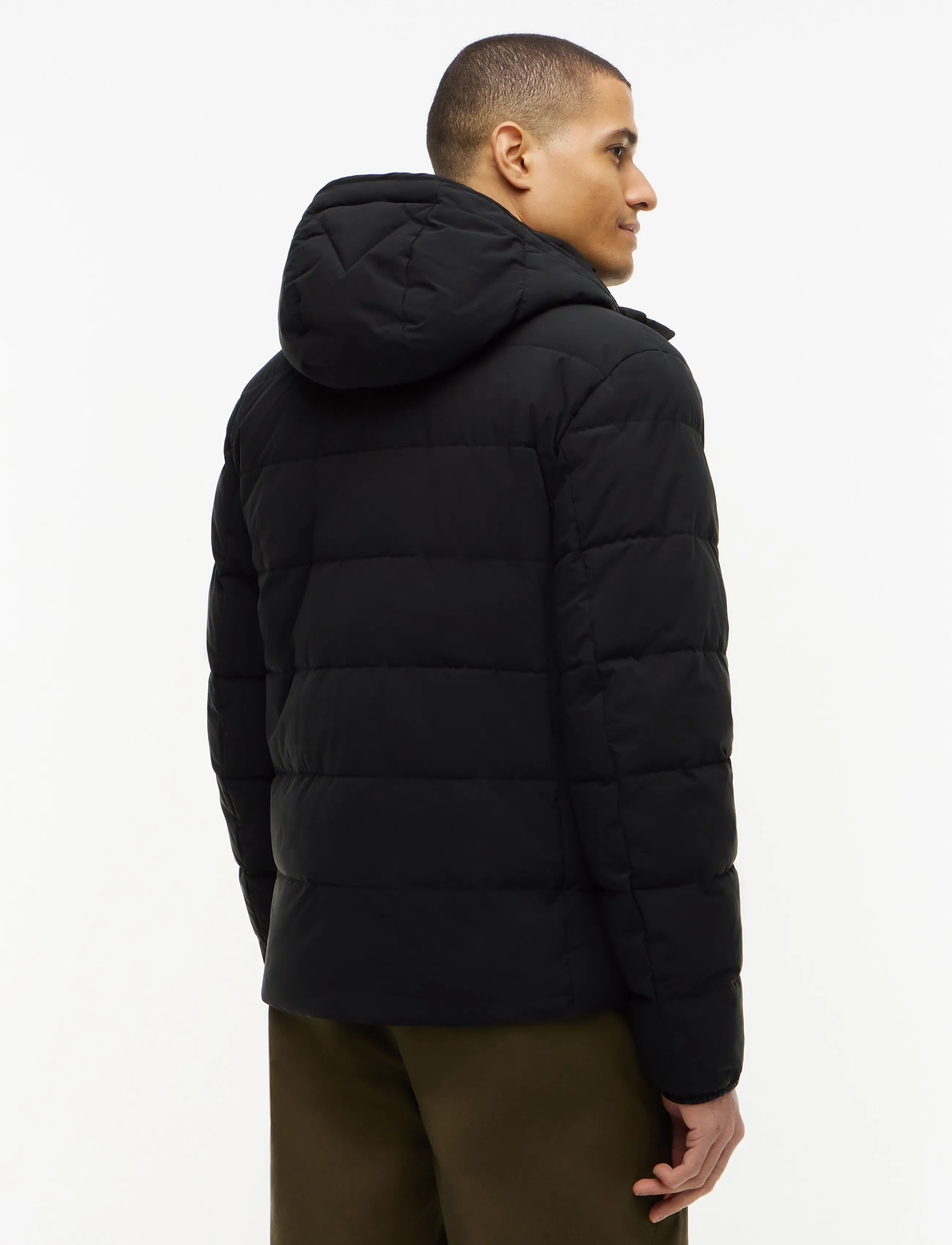 Tommy Hilfiger - DETACHABLE HOODED BRANDED PUFFER - gefütterte jacken - black - 2