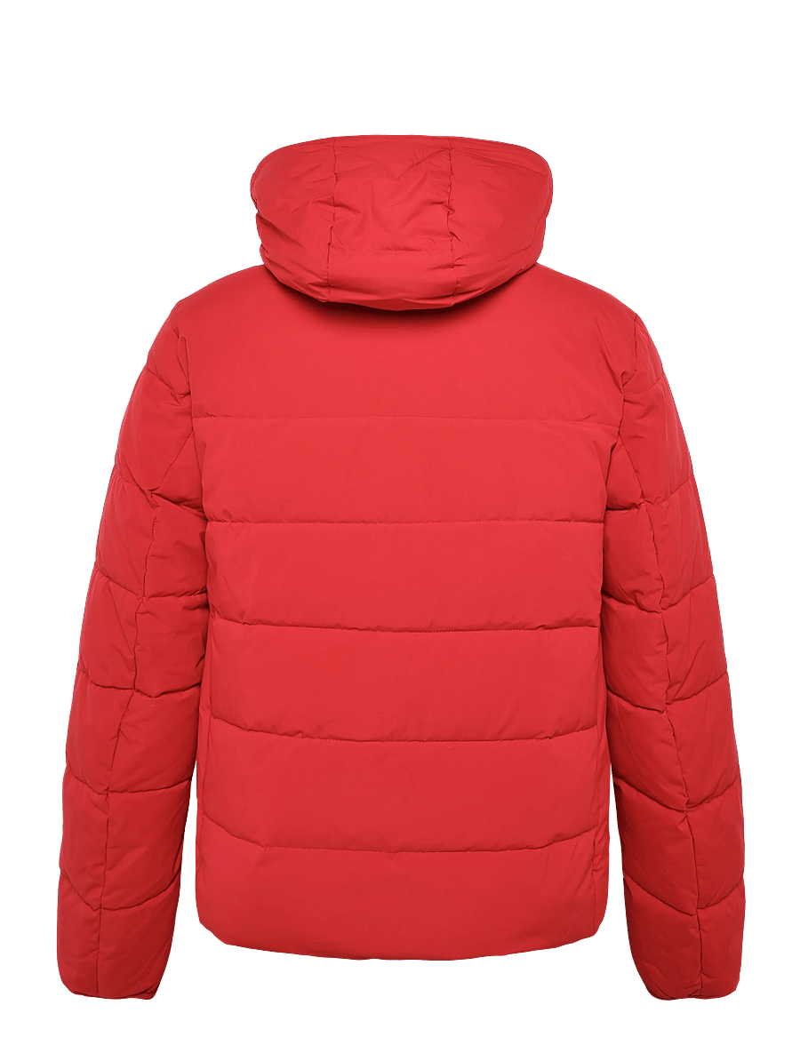 Tommy Hilfiger - DETACHABLE HOODED BRANDED PUFFER - fodrade jackor - medium red - 2