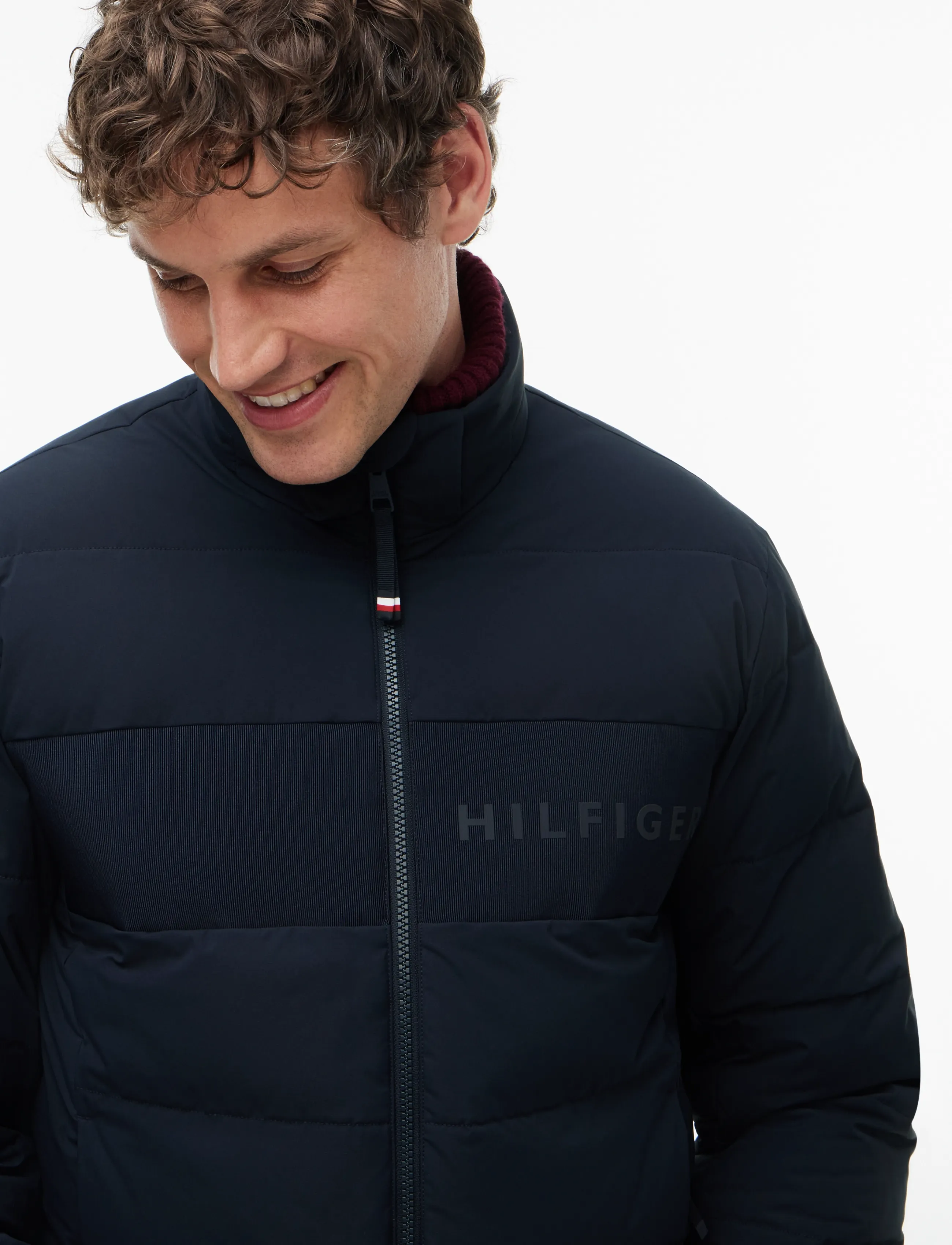 Tommy Hilfiger - DETACHABLE HOODED BRANDED PUFFER - navy blue - 5