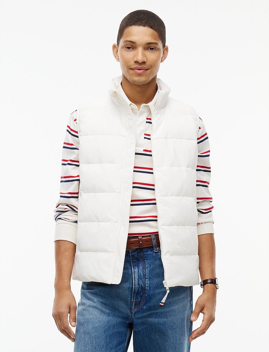 Tommy Hilfiger - BRANDED VEST - westen - ivory silk - 0