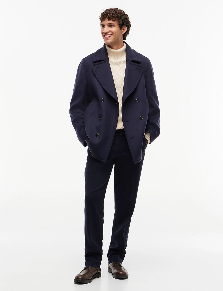 Tommy Hilfiger - NY WOOL PEACOAT - wollmäntel - navy blue - 3