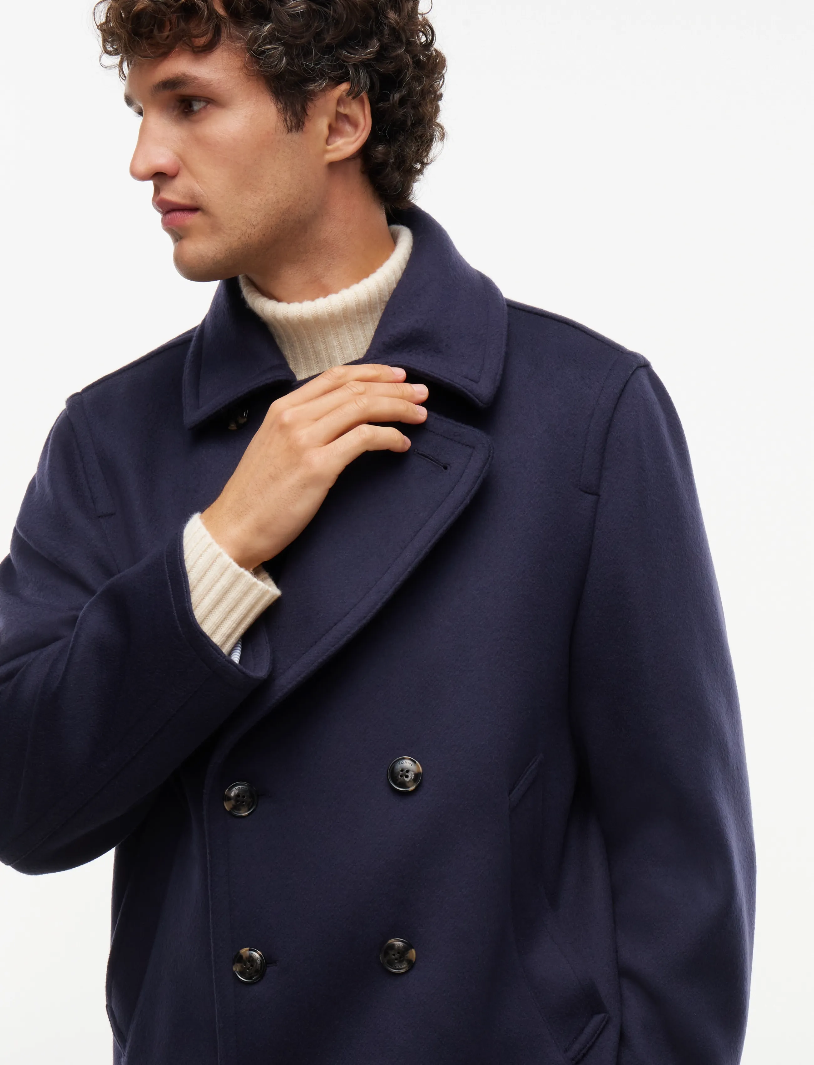Tommy Hilfiger - NY WOOL PEACOAT - wollmäntel - navy blue - 4