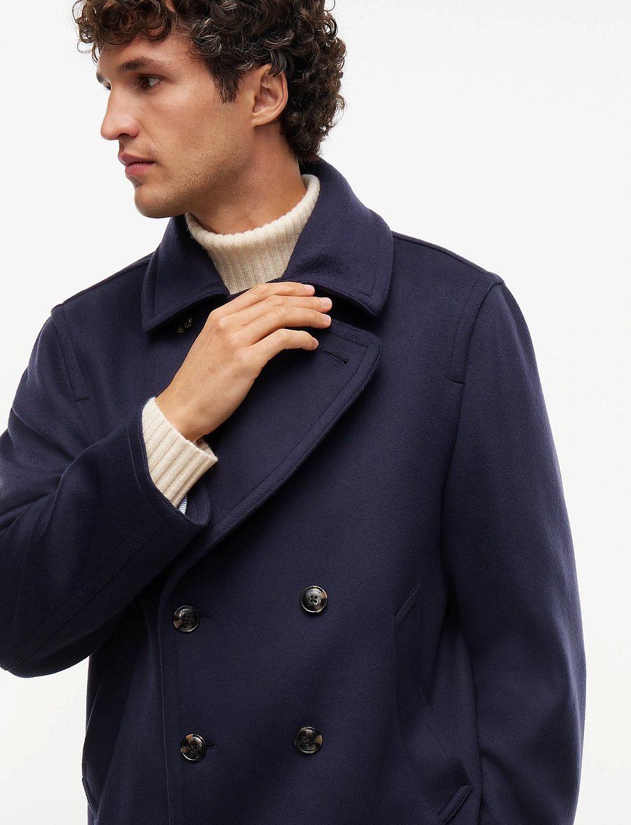 Tommy Hilfiger - NY WOOL PEACOAT - wollmäntel - navy blue - 4