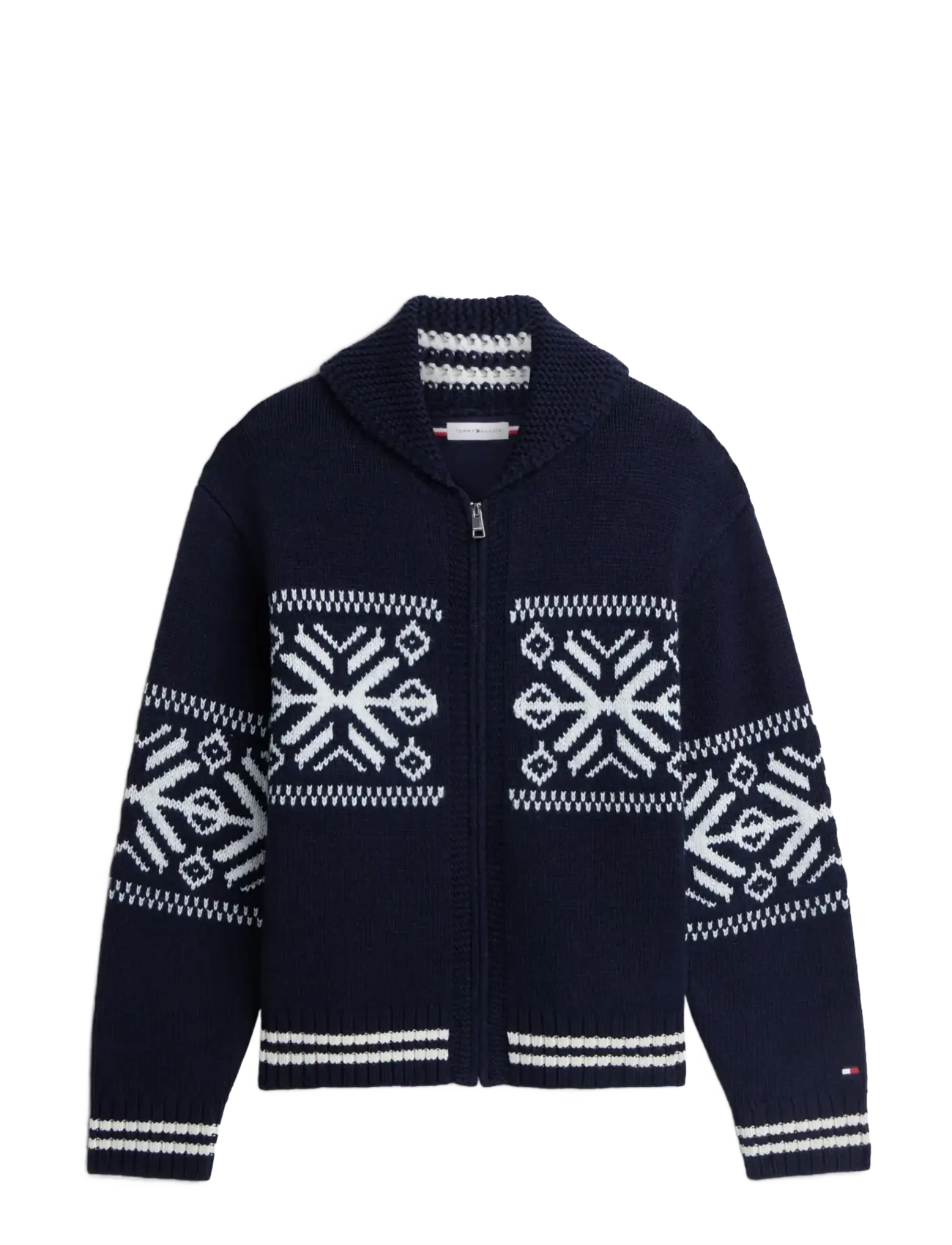 Tommy Hilfiger - GIFTING KNITTED VARSITY JACKET - varsity-jacken - navy blue ivory petal - 1