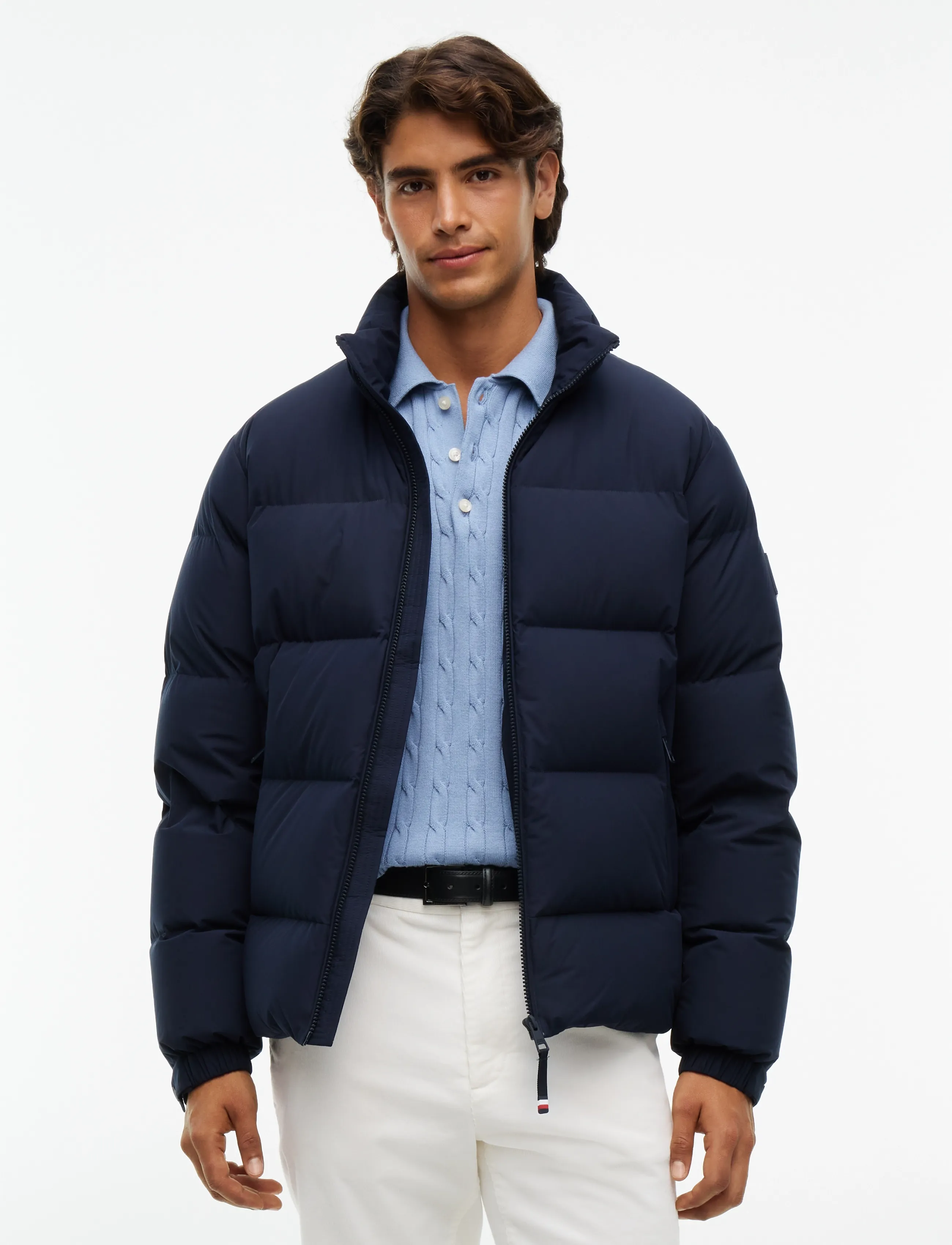 Tommy Hilfiger DOWN STAND PUFFER JKT - Dunjakker - NAVY BLUE / navy