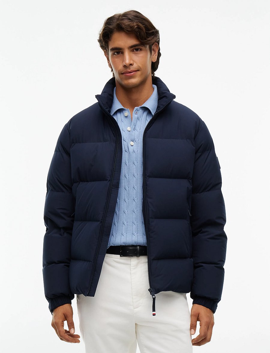 Tommy Hilfiger - DOWN STAND PUFFER JKT - forede jakker - navy blue - 0