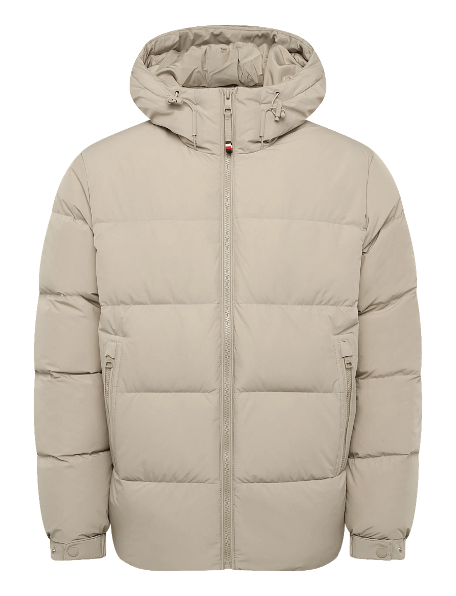 Tommy Hilfiger - DOWN HOODED PUFFER JKT - fodrade jackor - batique khaki - 1