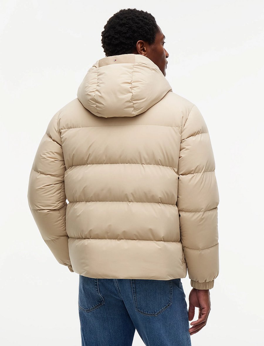 Tommy Hilfiger - DOWN HOODED PUFFER JKT - fodrade jackor - batique khaki - 3