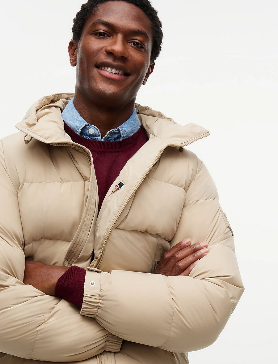 Tommy Hilfiger - DOWN HOODED PUFFER JKT - fodrade jackor - batique khaki - 4