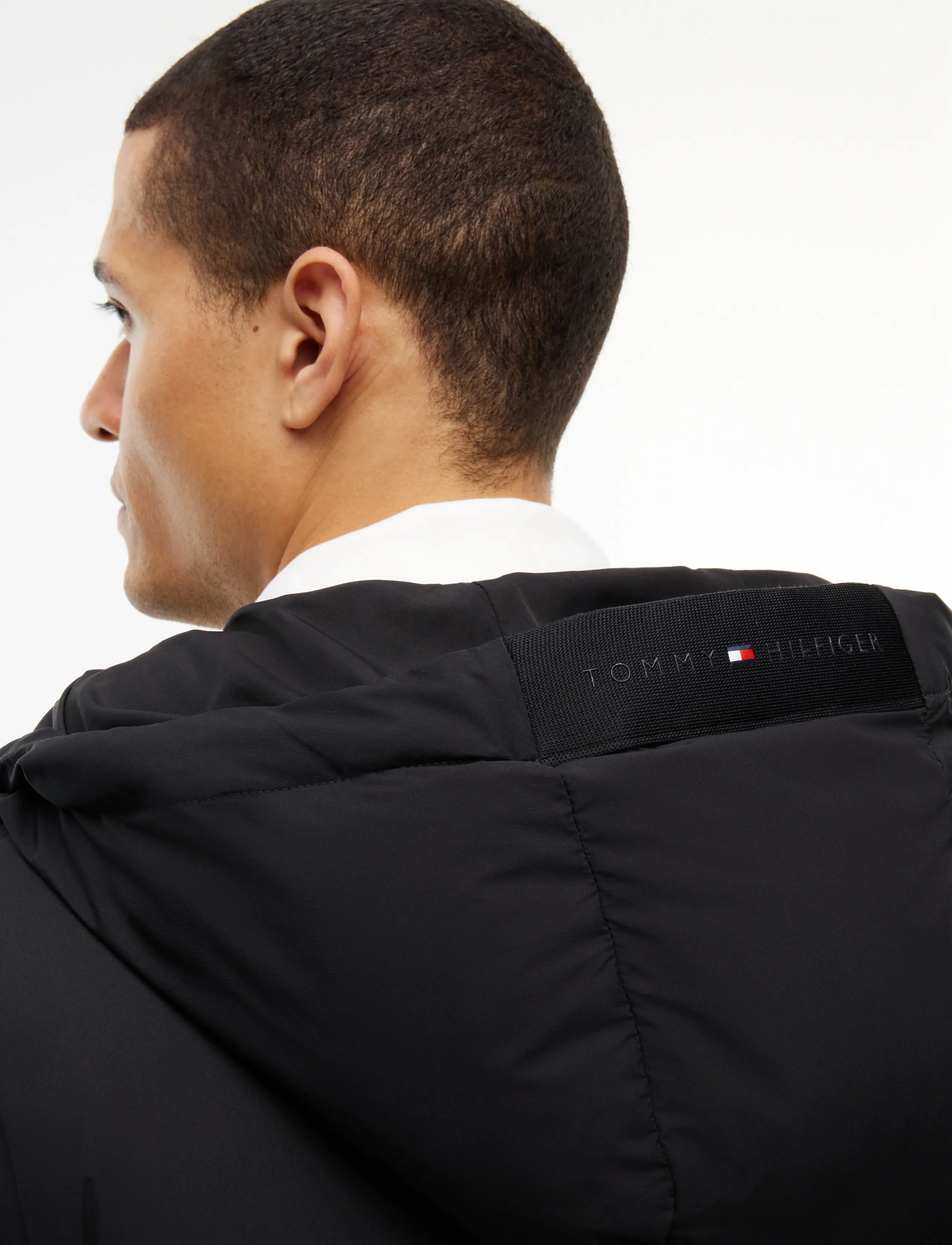 Tommy Hilfiger - DOWN HOODED PUFFER JKT - forede jakker - black - 3