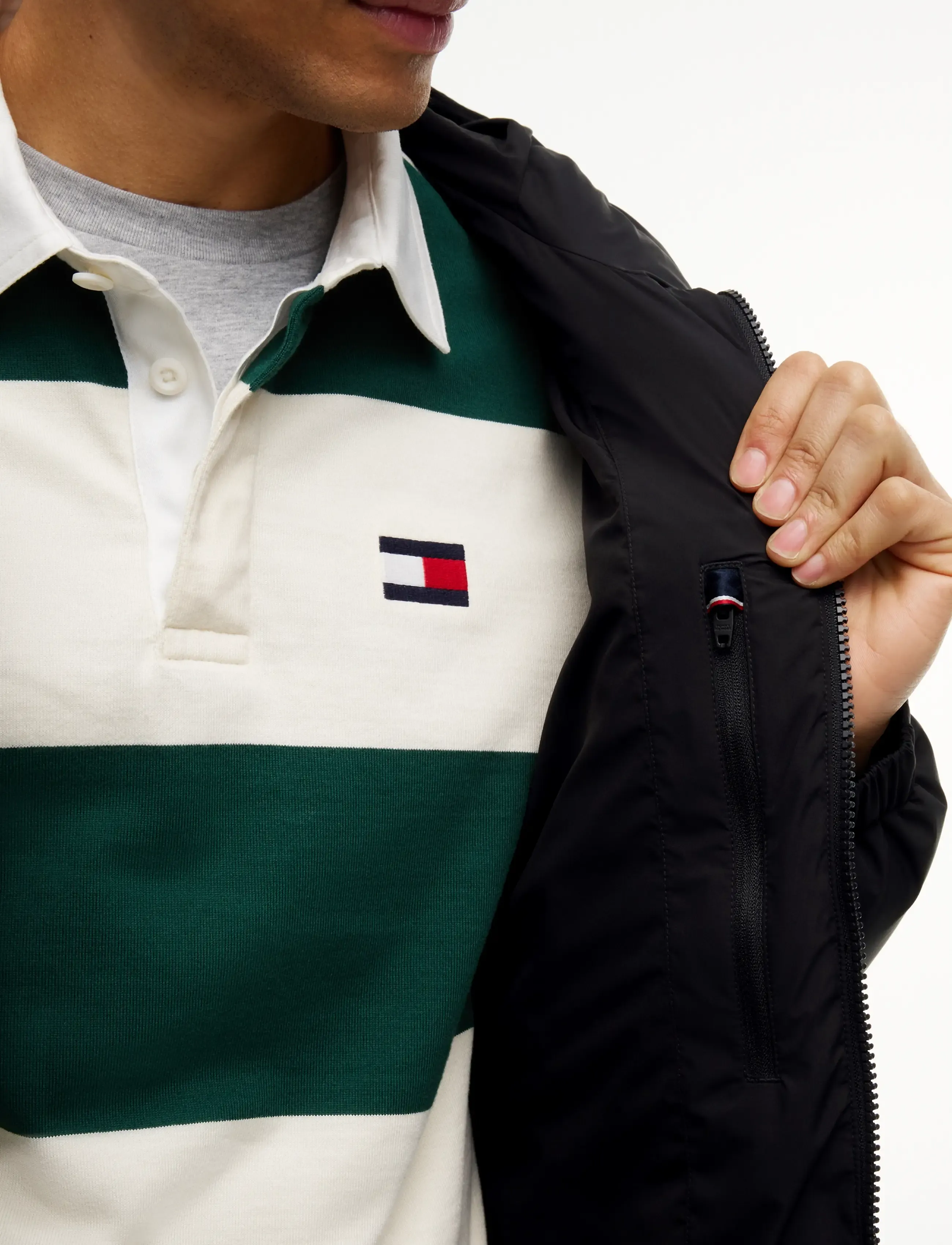 Tommy Hilfiger - DOWN HOODED PUFFER JKT - forede jakker - black - 5
