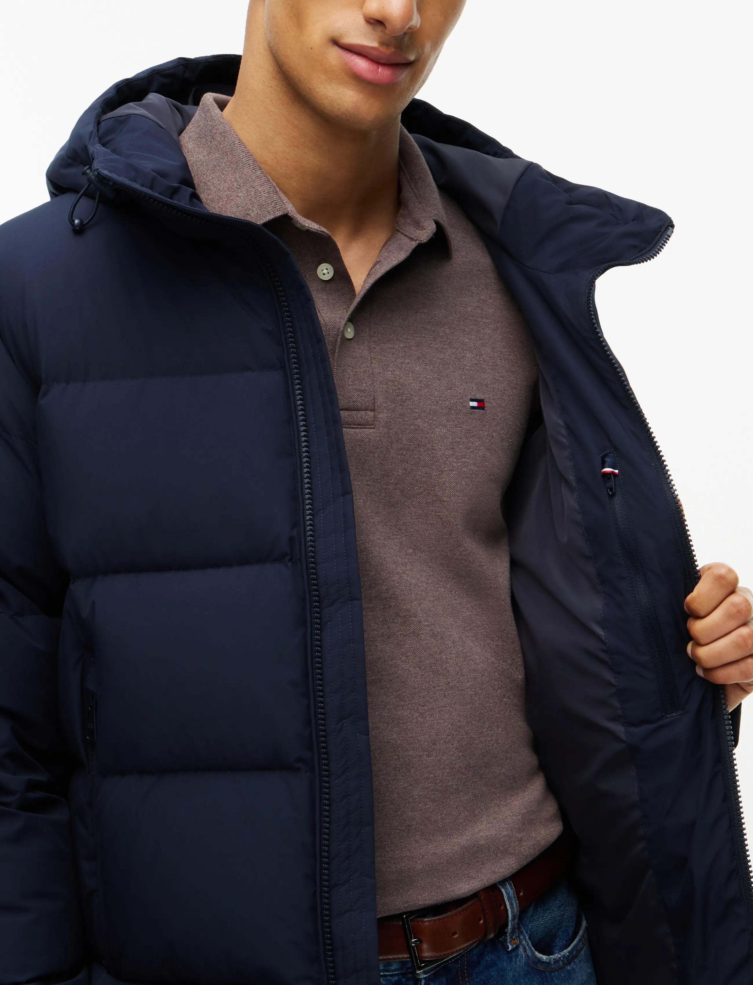 TOMMY HILFIGER Down Hooded Puffer Jkt jackor herr – bild 3