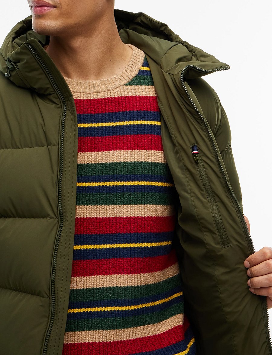 Tommy Hilfiger - DOWN HOODED PUFFER JKT - padded jackets - primordial green - 5