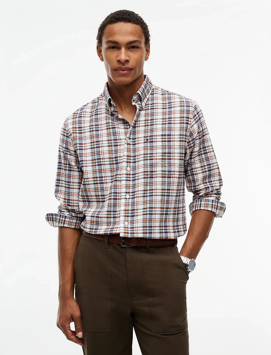 Tommy Hilfiger - SOFT TEXTURED CHECK SHIRT - carbon navy check - 0