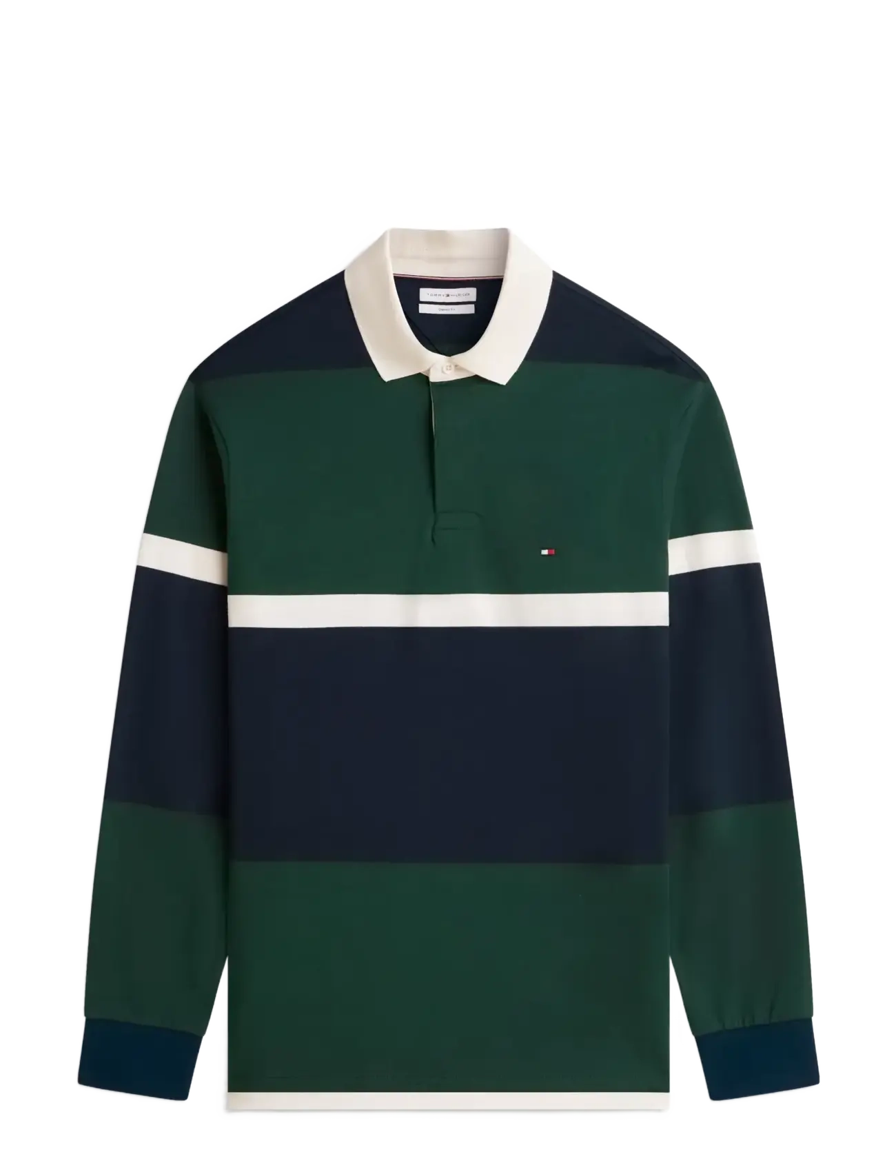 Tommy Hilfiger - LS COLORBLOCK CLASSIC FIT POLO - kurzärmelig - nocturnal green   multi - 1