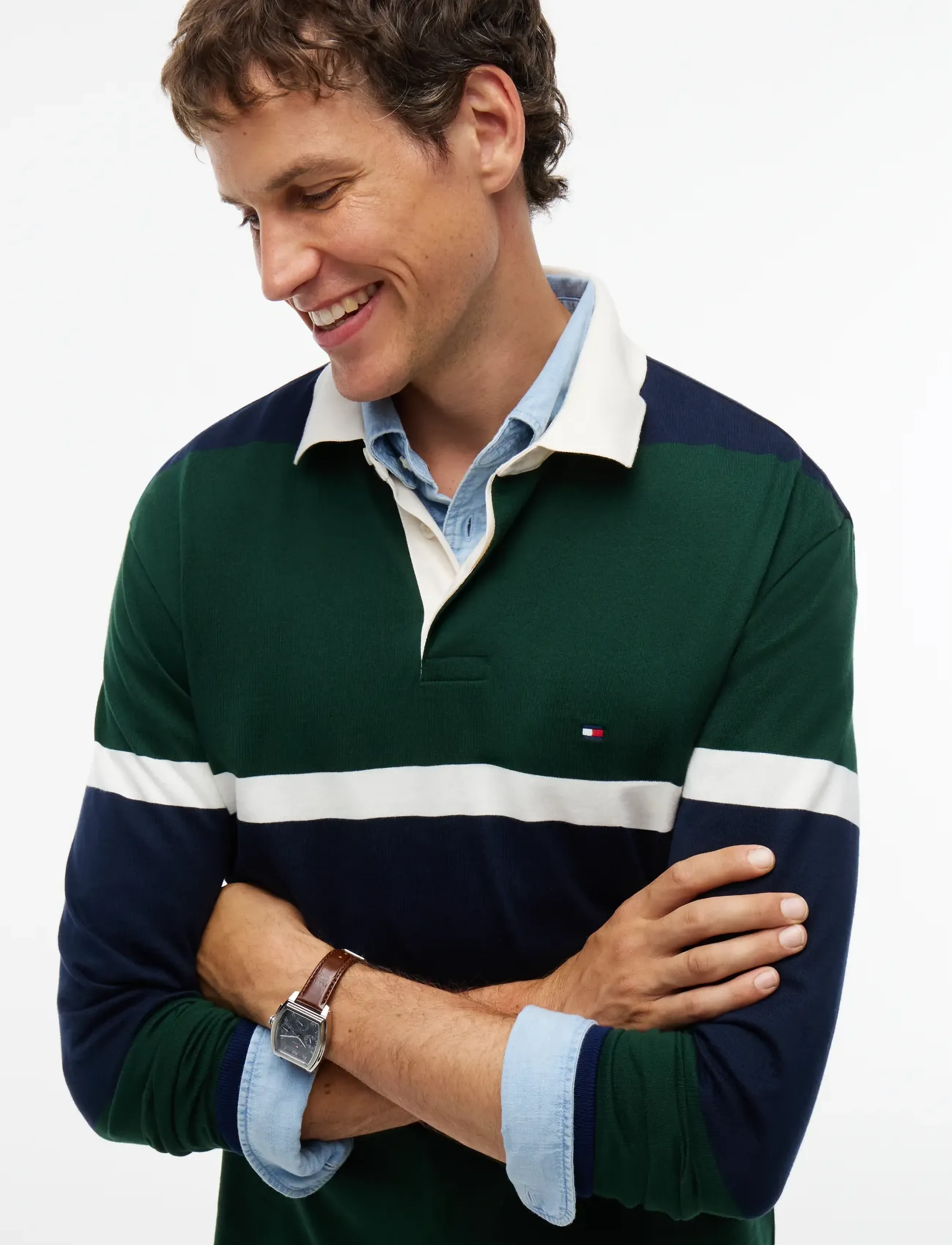 Tommy Hilfiger - LS COLORBLOCK CLASSIC FIT POLO - kurzärmelig - nocturnal green   multi - 3