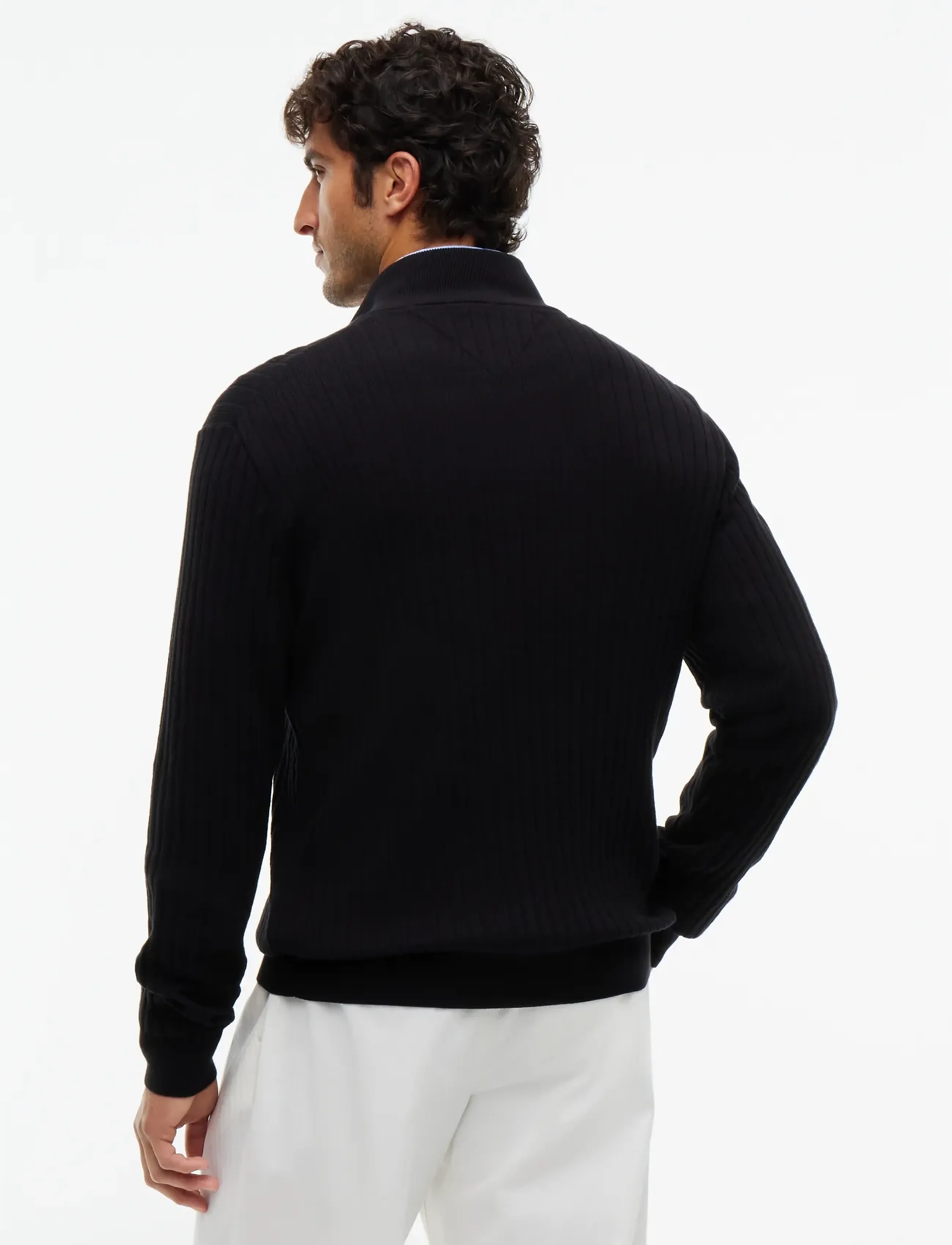 Tommy Hilfiger - SEASONAL STRUCTURE ZIPMOCK - pullover mit halbem reißverschluss - black - 2
