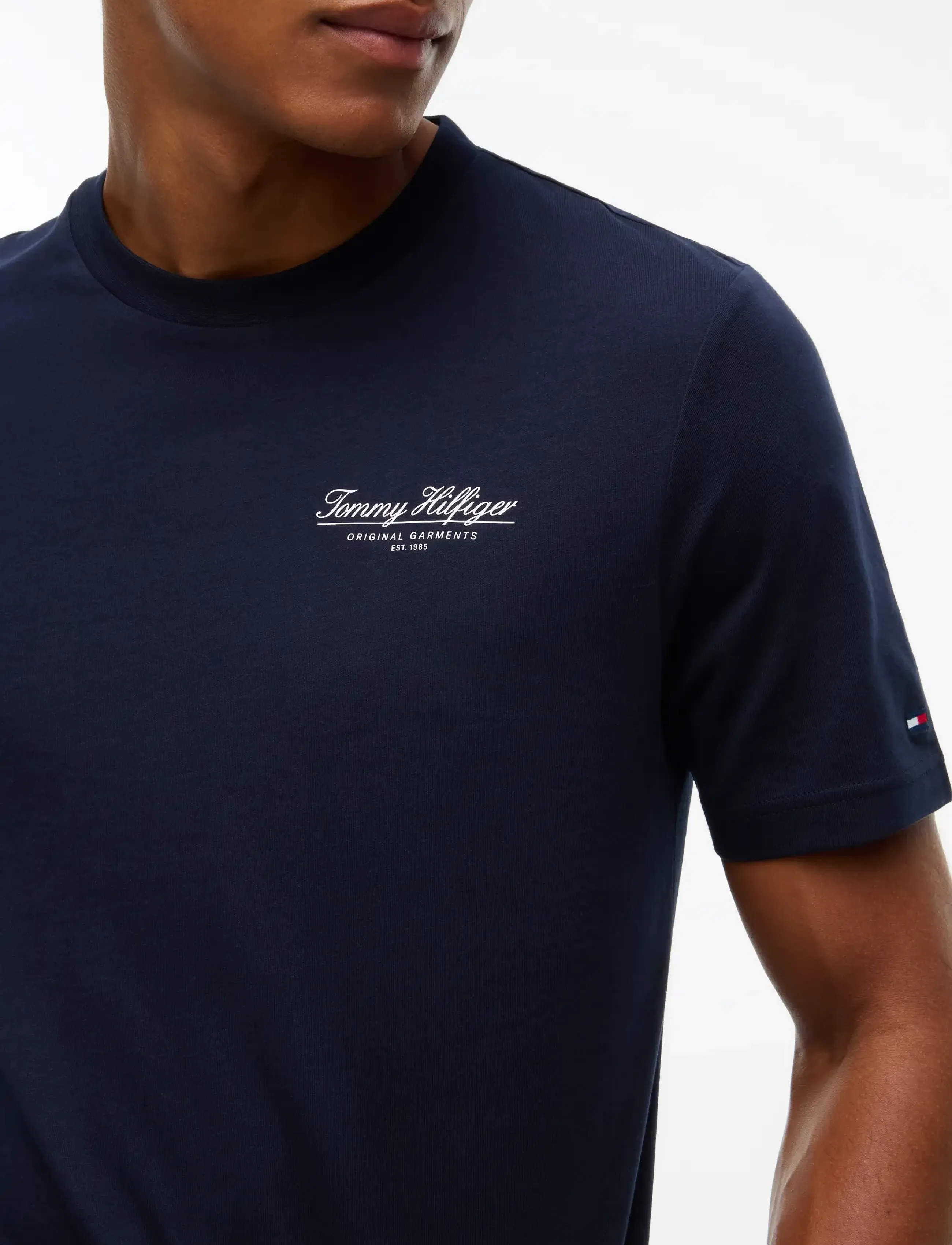 Tommy Hilfiger - BRAND LOVE SMALL SCRIPT TEE - short-sleeved t-shirts - navy blue - 3