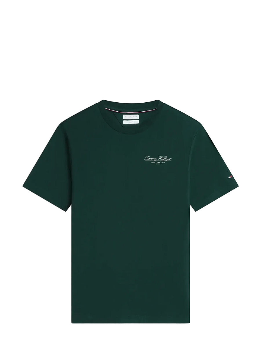Tommy Hilfiger - BRAND LOVE SMALL SCRIPT TEE - lühikeste varrukatega t-särgid - nocturnal green - 1