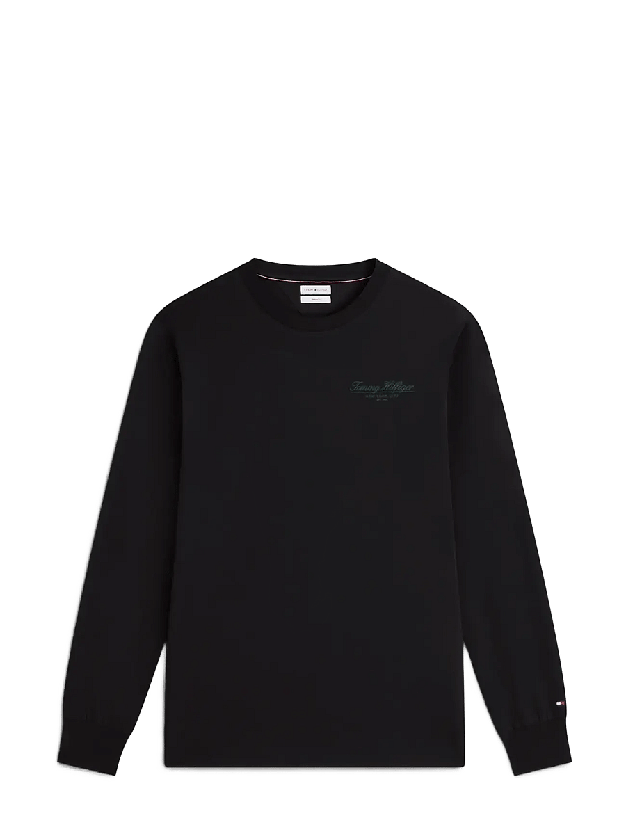 Tommy Hilfiger - BRAND LOVE SMALL SCRIPT LS TEE - black - 1