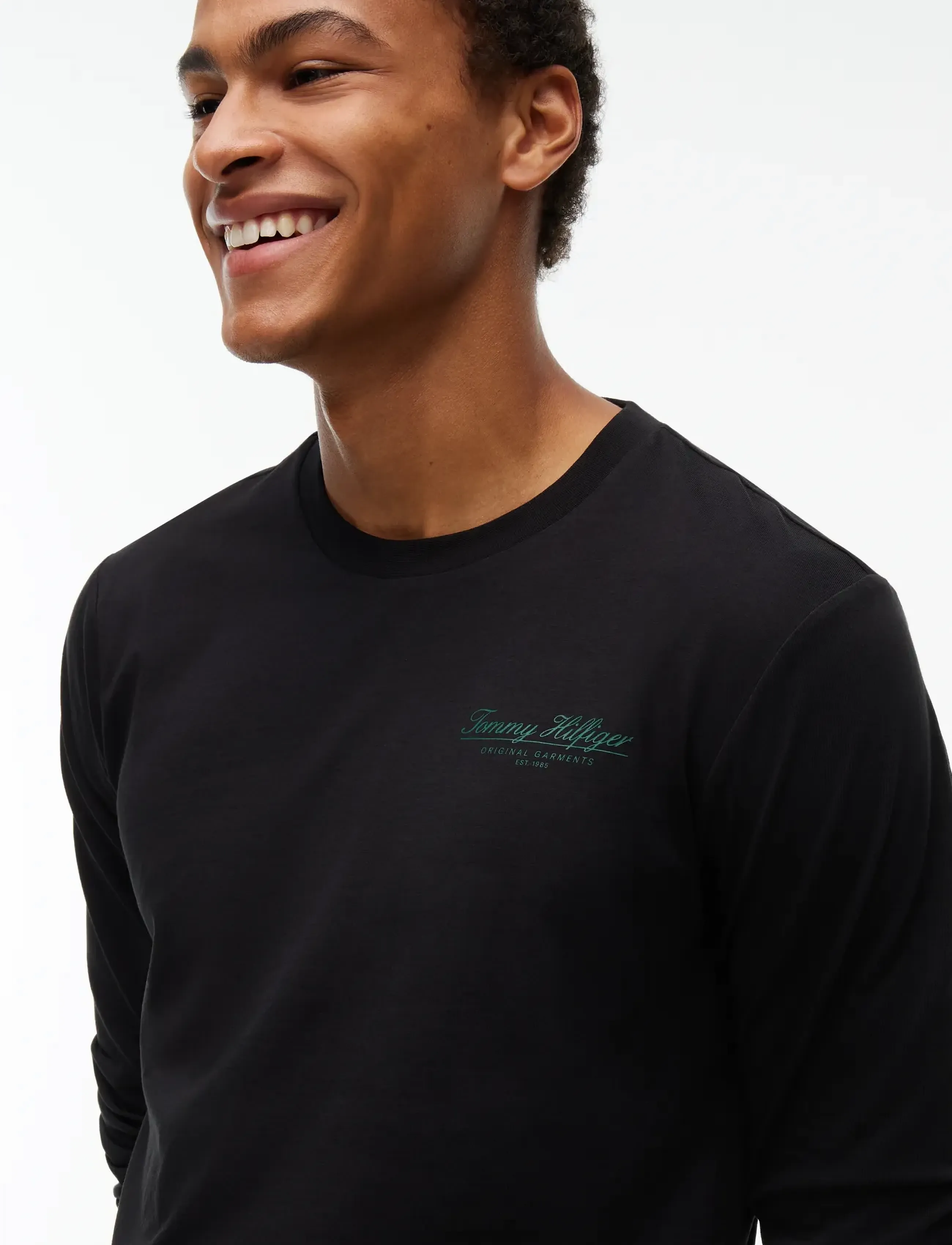 Tommy Hilfiger - BRAND LOVE SMALL SCRIPT LS TEE - black - 3