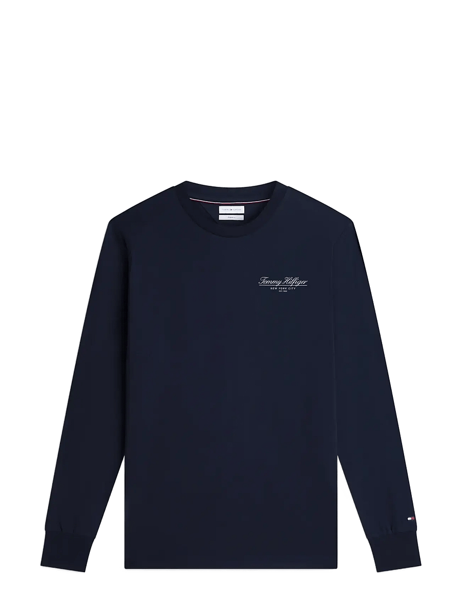 Tommy Hilfiger - BRAND LOVE SMALL SCRIPT LS TEE - navy blue - 1