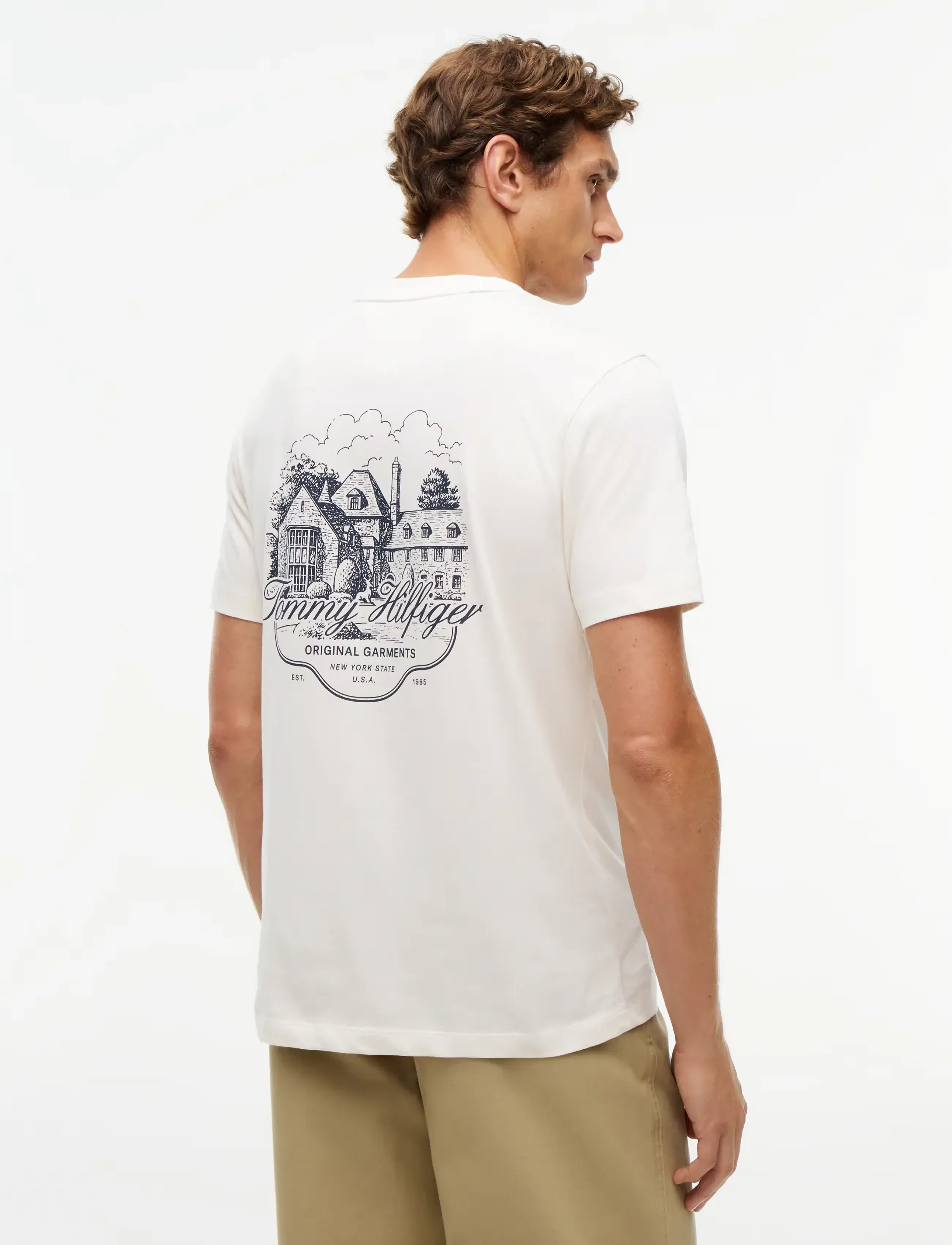 Tommy Hilfiger - SEASONAL GRAPHIC STORY TEE 2 - kurzärmelige t-shirts - ivory petal - 2